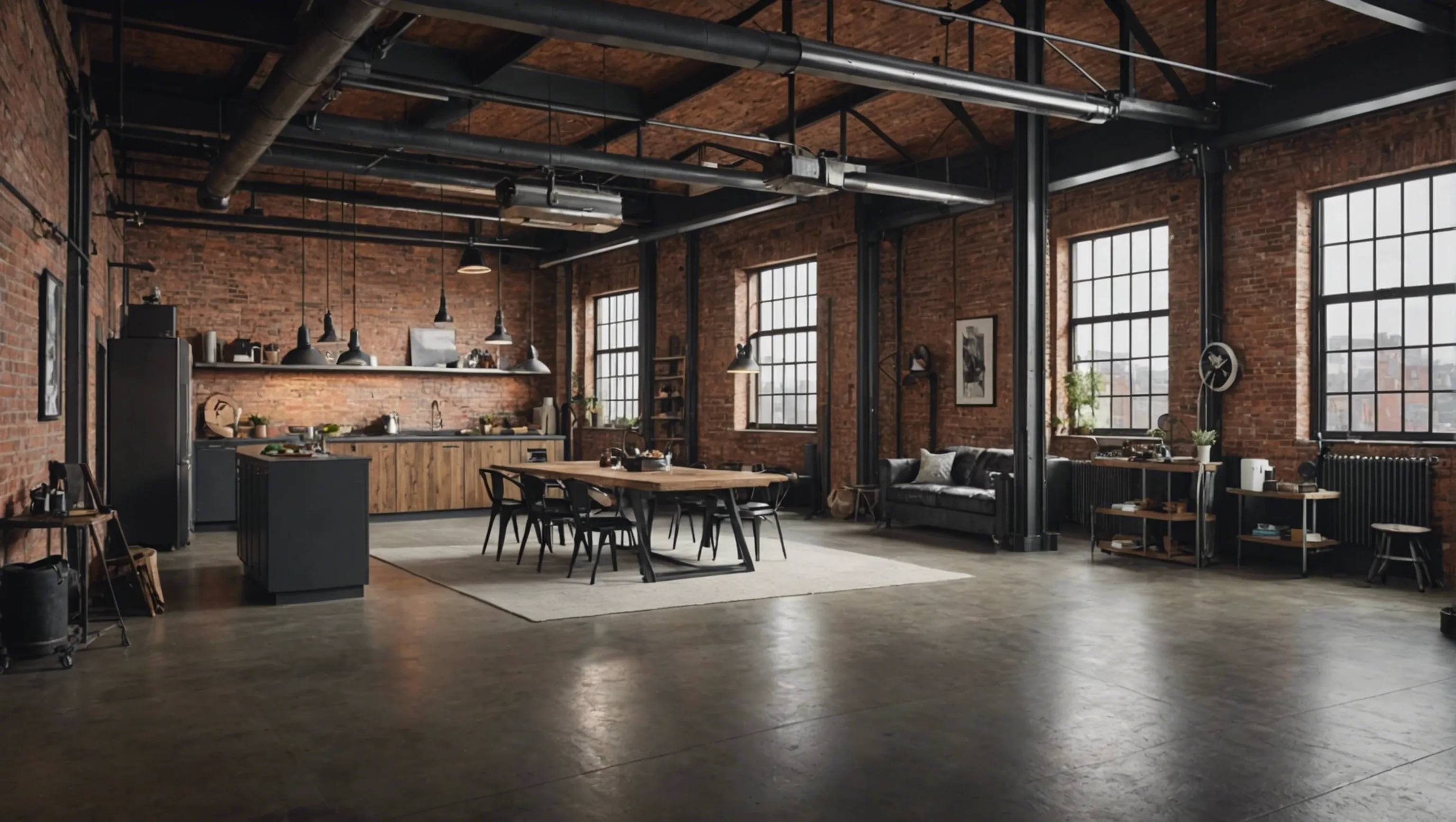 Loft avec ambiance industrielle pour productions