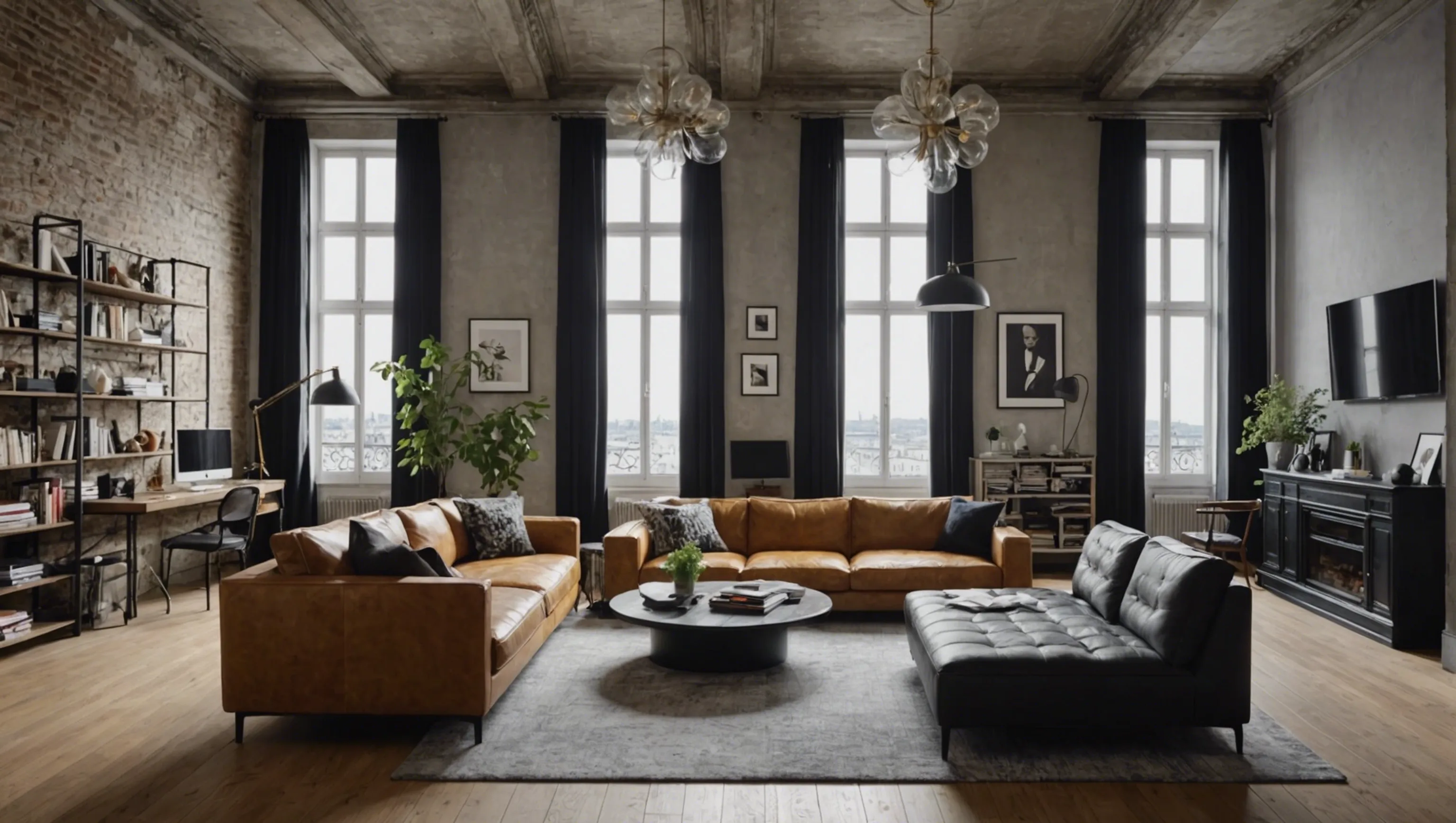 Un loft avec le style loft montréalais à Paris : une fusion créative