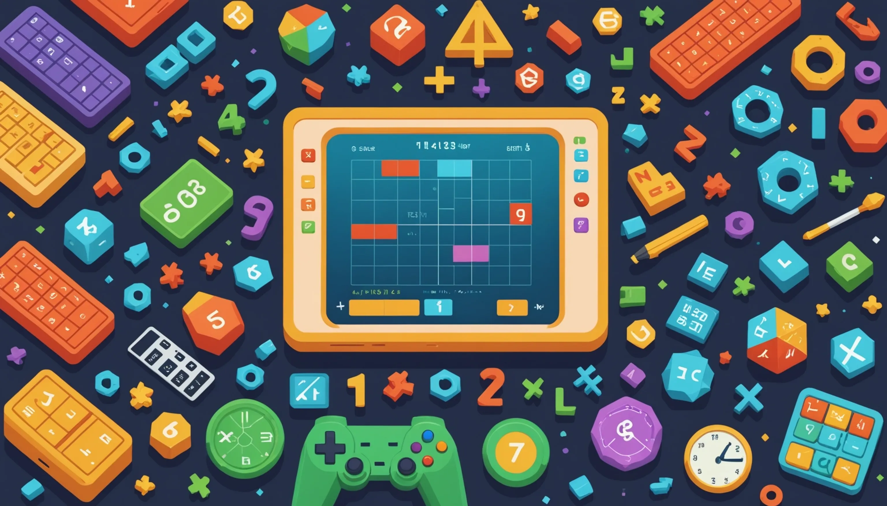 Math concepts integrated into video games for educational benefits