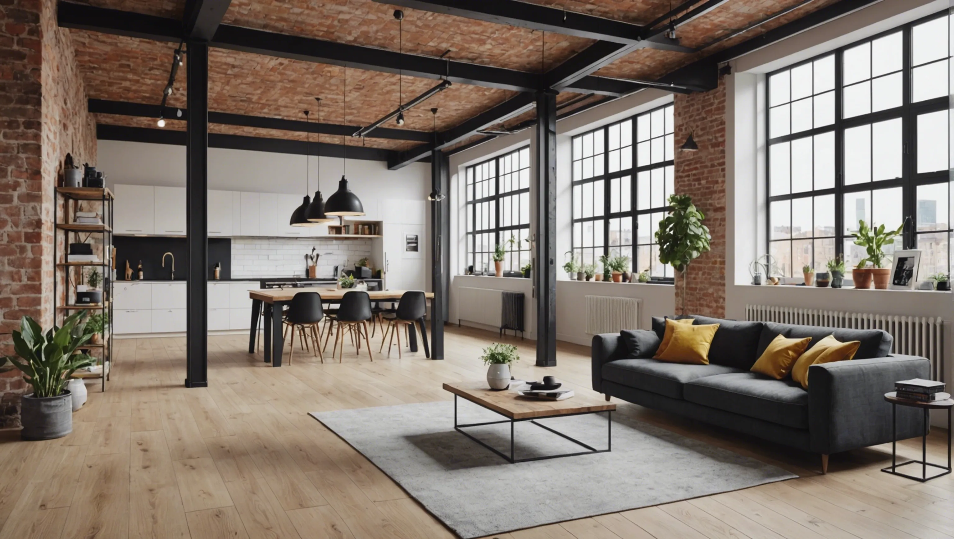 Loft lumineux pour projets de marketing et de communication