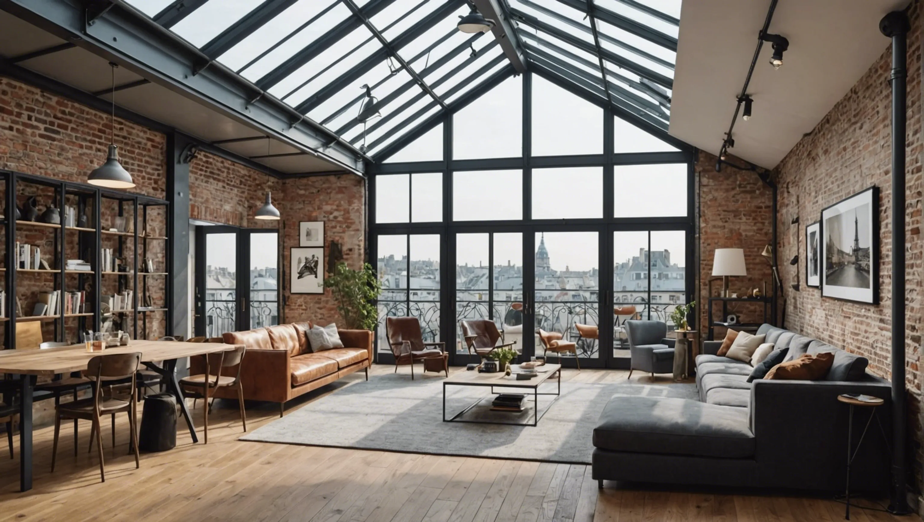 Caractéristiques d'un loft avec verrière à Paris