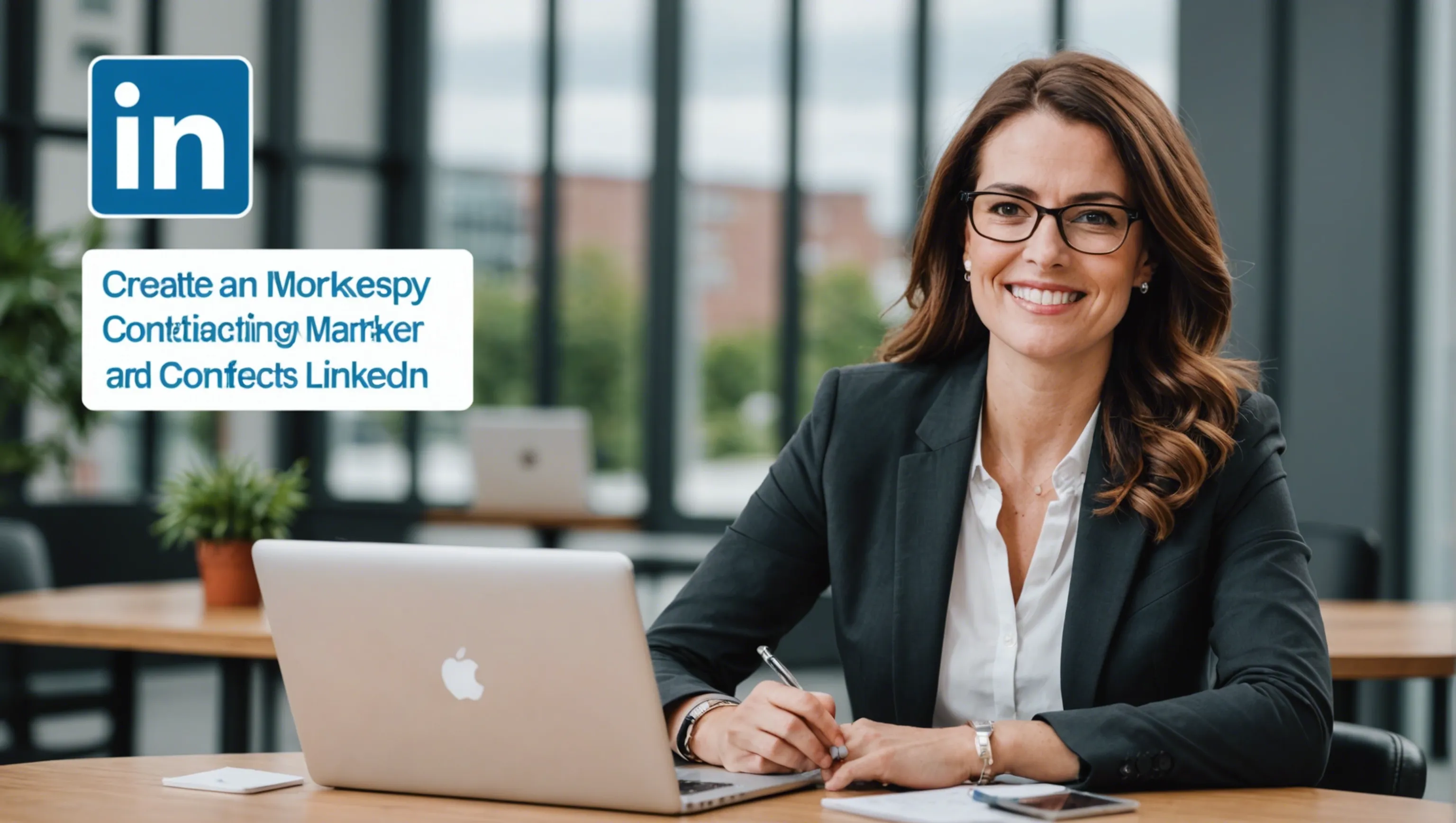 Marketer, der Nicht-Kontakte auf LinkedIn kontaktiert