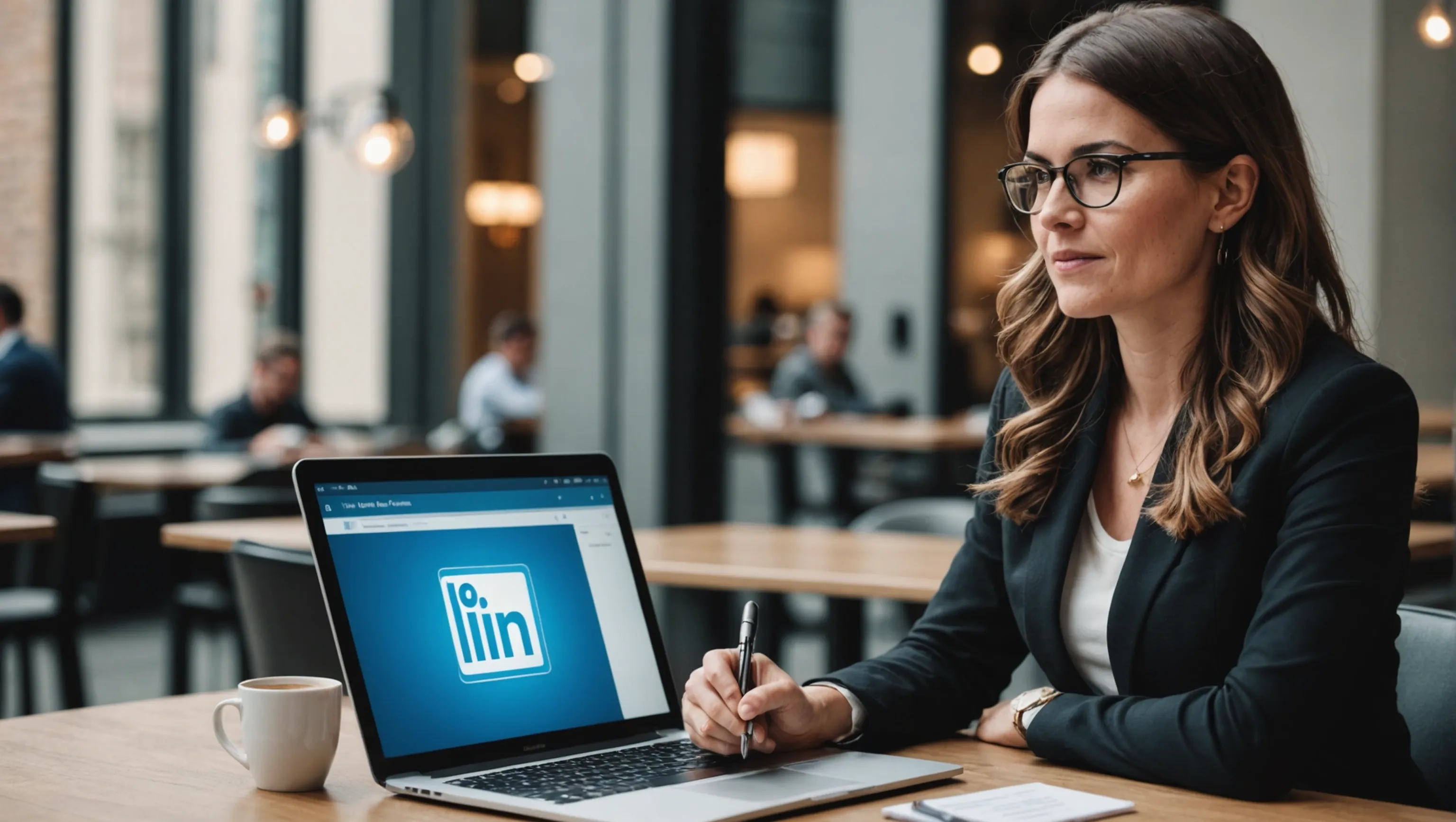 Marketer utilisant LinkedIn pour un ciblage précis