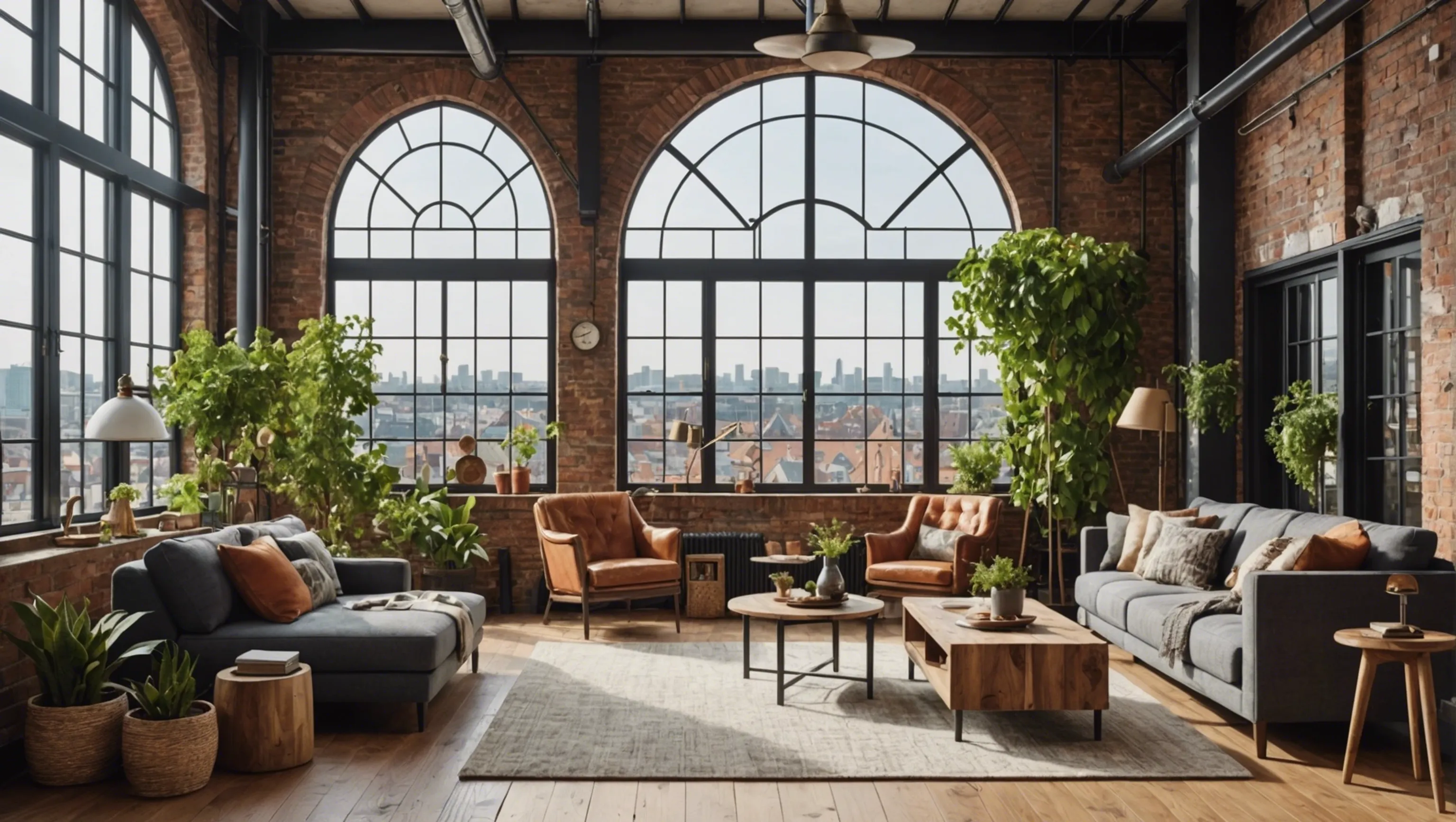 Un retour à la nature en plein cœur de la ville dans un loft avec style champêtre à Paris