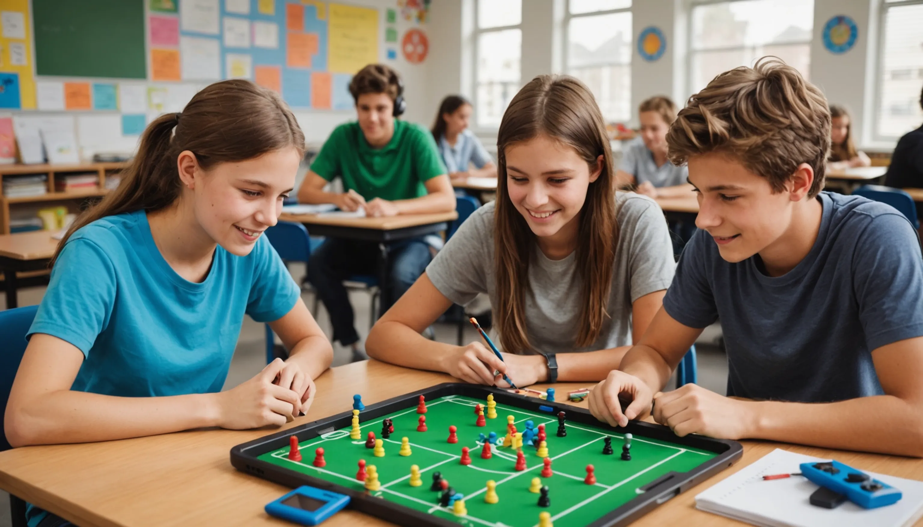 Teenagers engaging with multiplayer games as educational tools