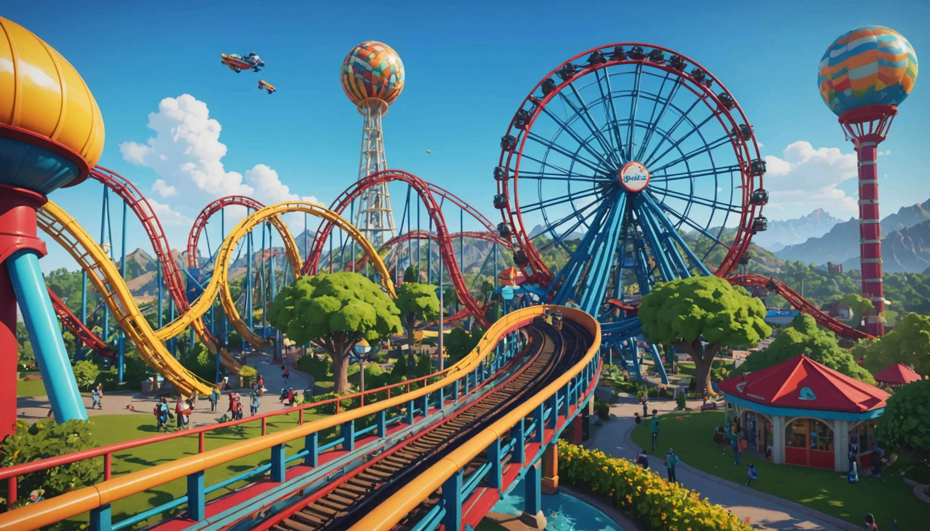 Overview of Planet Coaster theme park management game