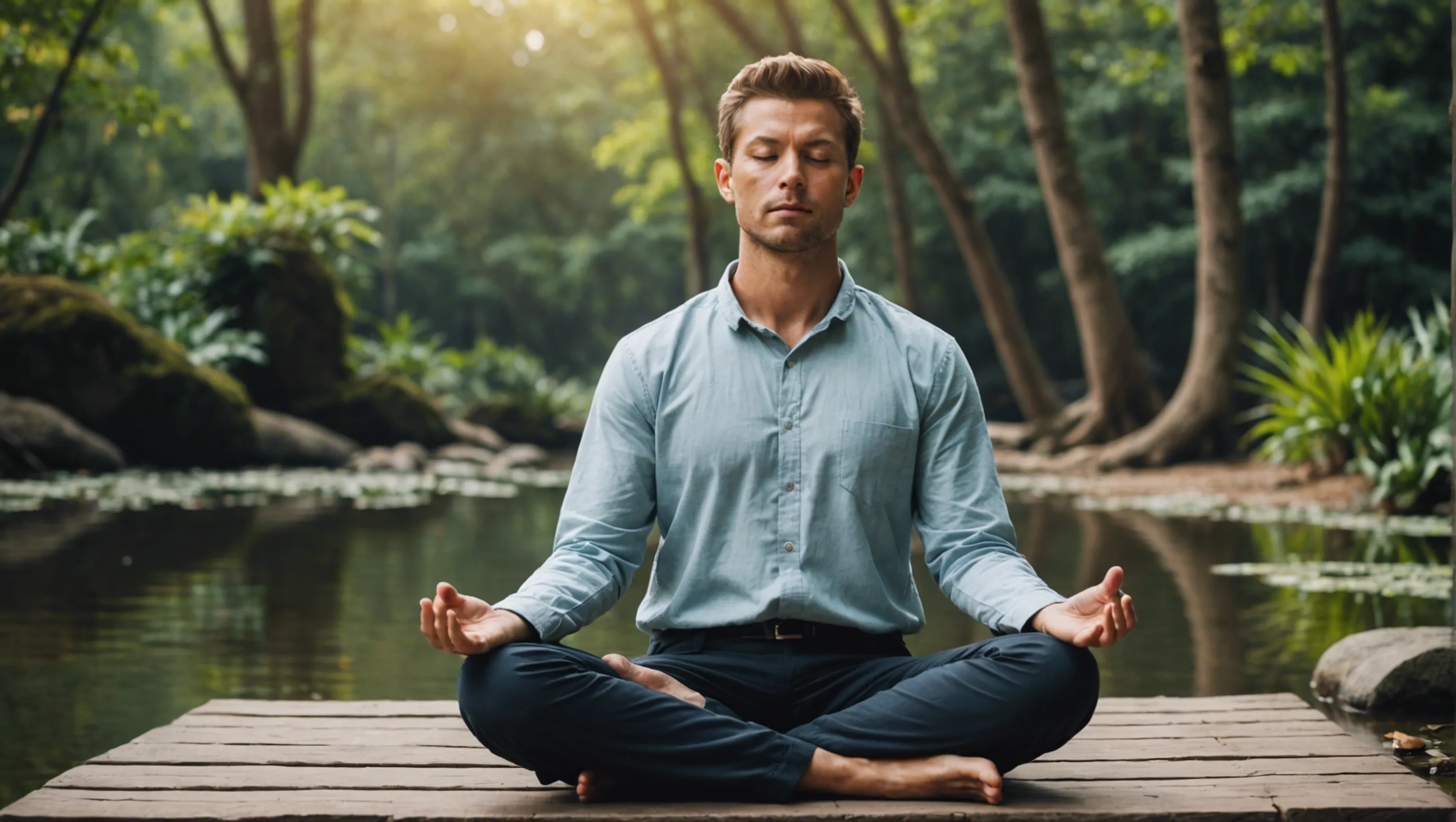 Personne en méditation pour la paix intérieure