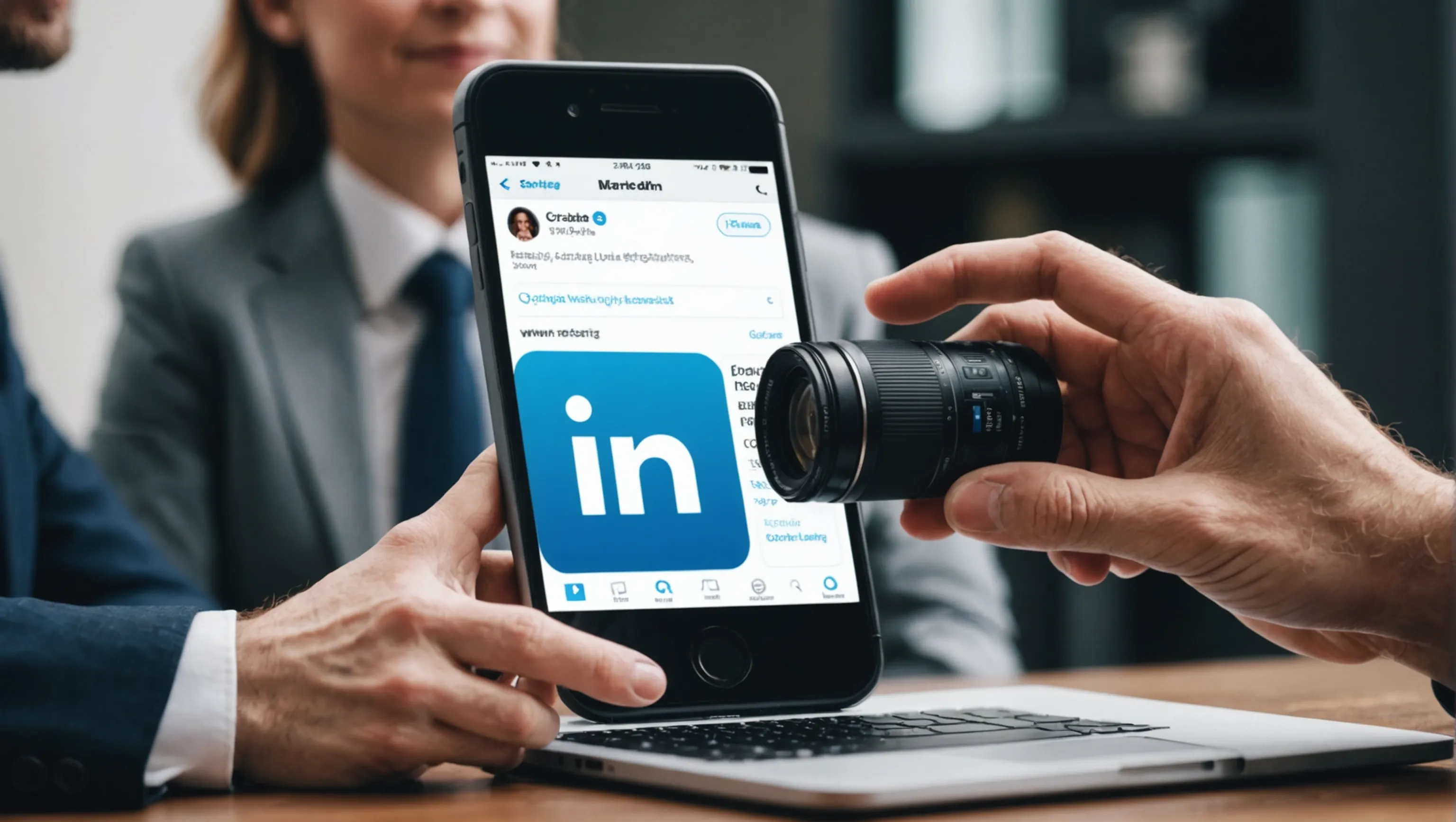 Marketer utilisant des hashtags pertinents sur LinkedIn