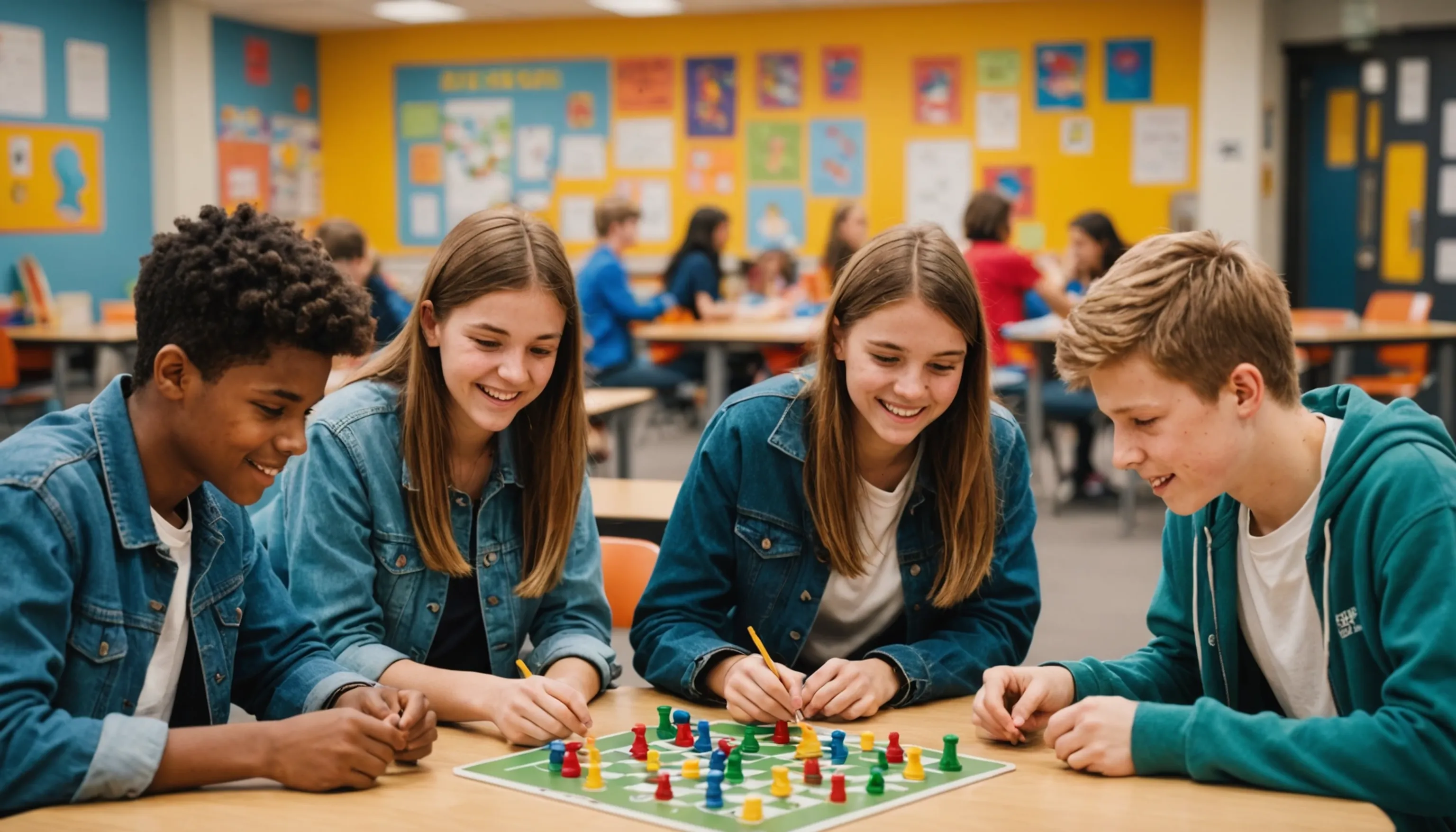 Engagement and motivation through learning games for teenagers