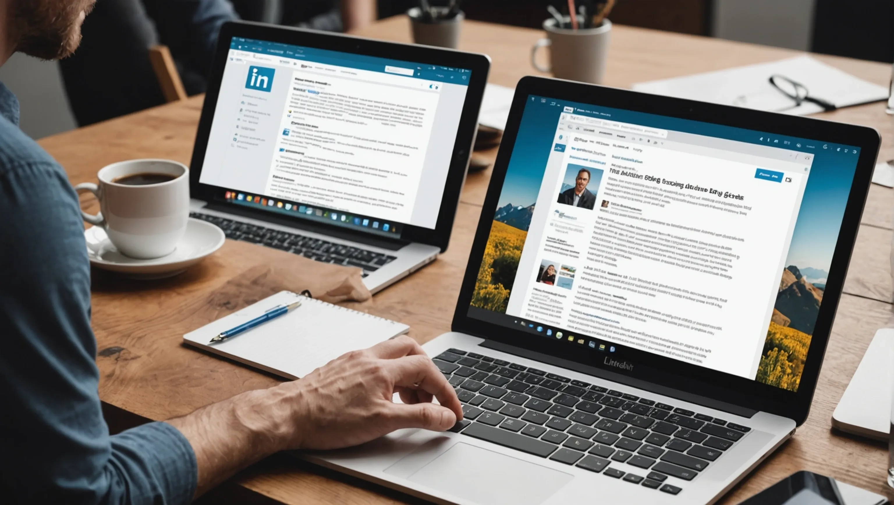 Articles de blog et études de cas pour le partage de contenu sur LinkedIn