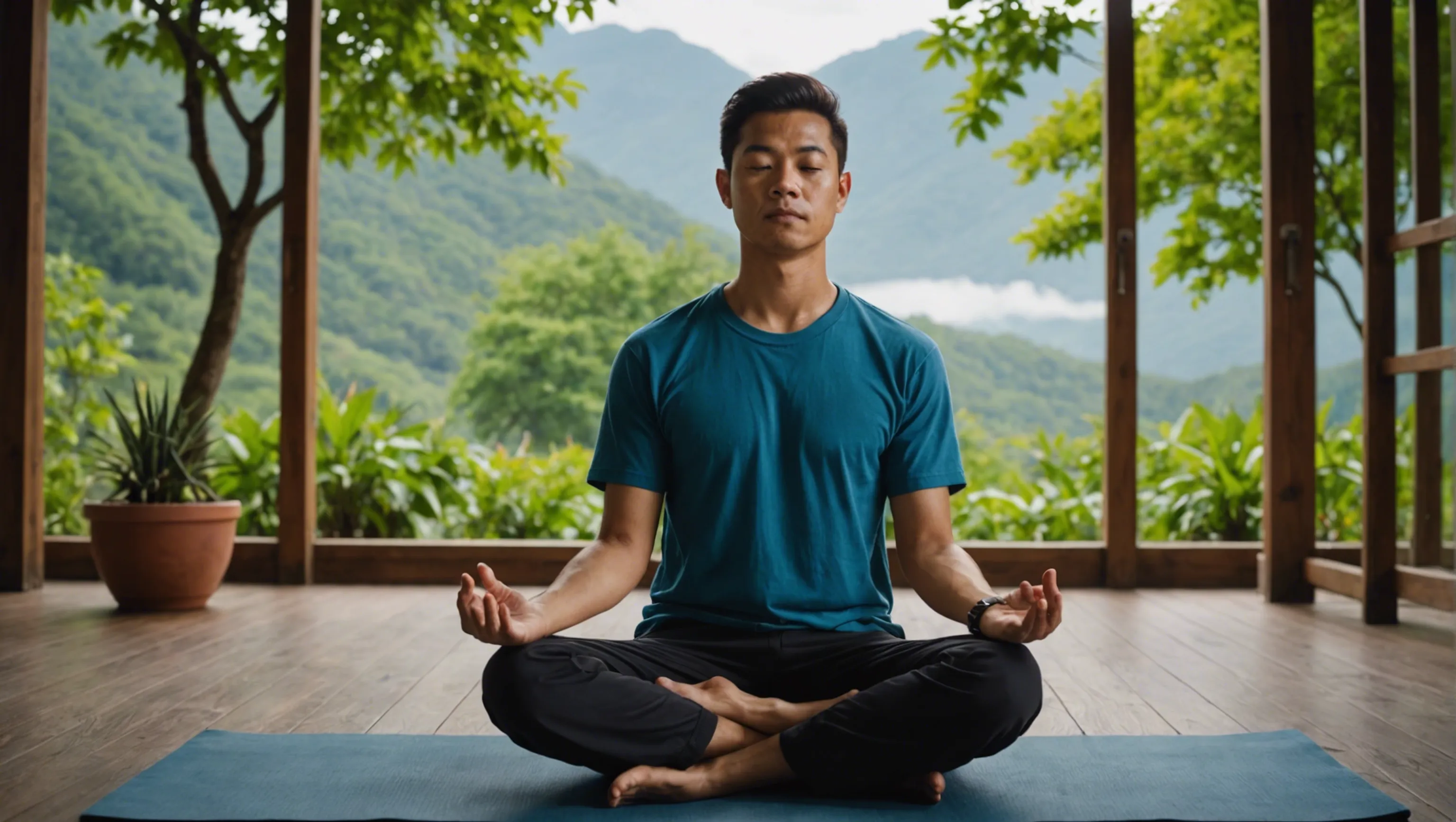 Personne pratiquant la méditation pour la relaxation