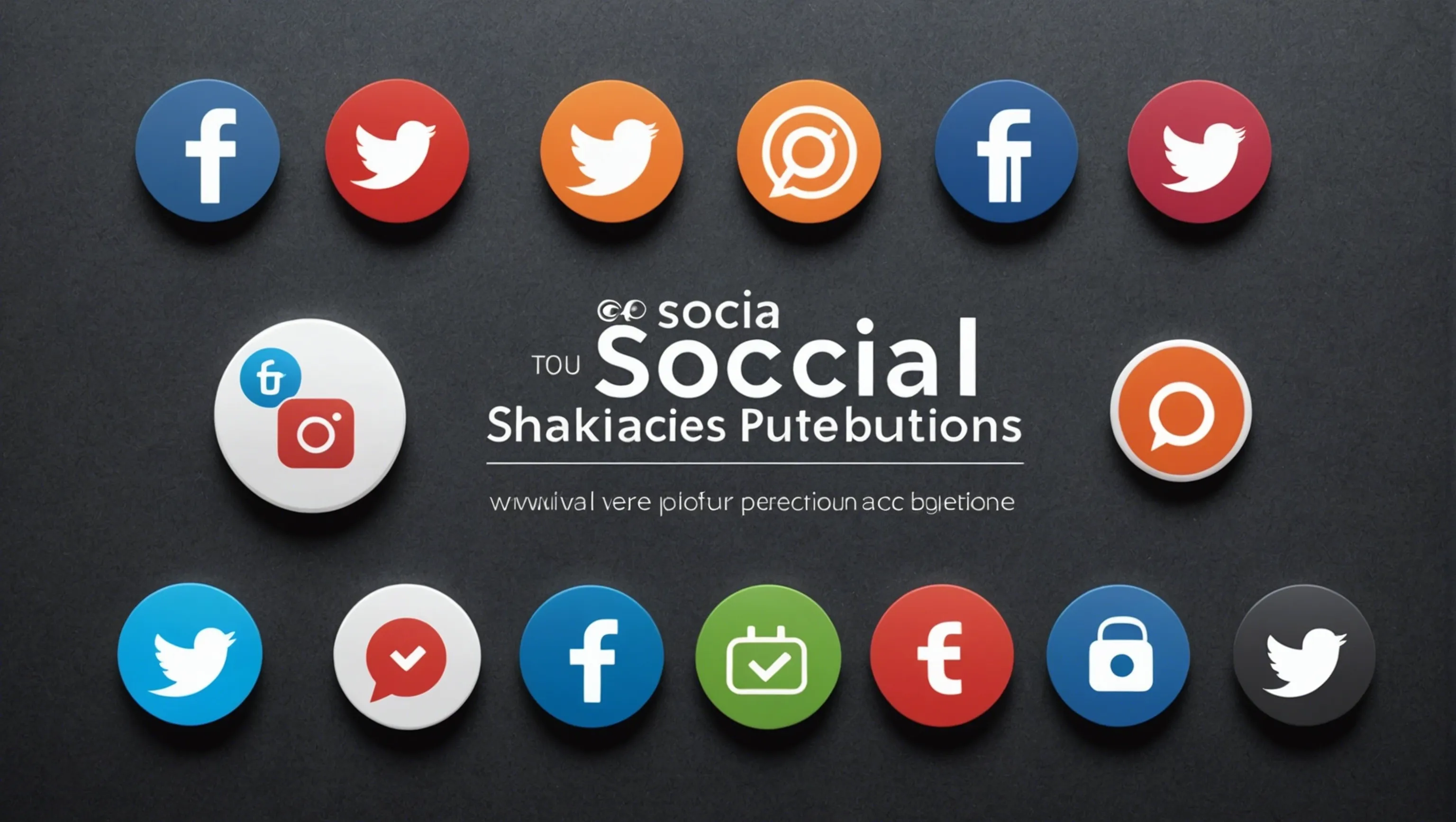 Social media sharing buttons for marketing professionals