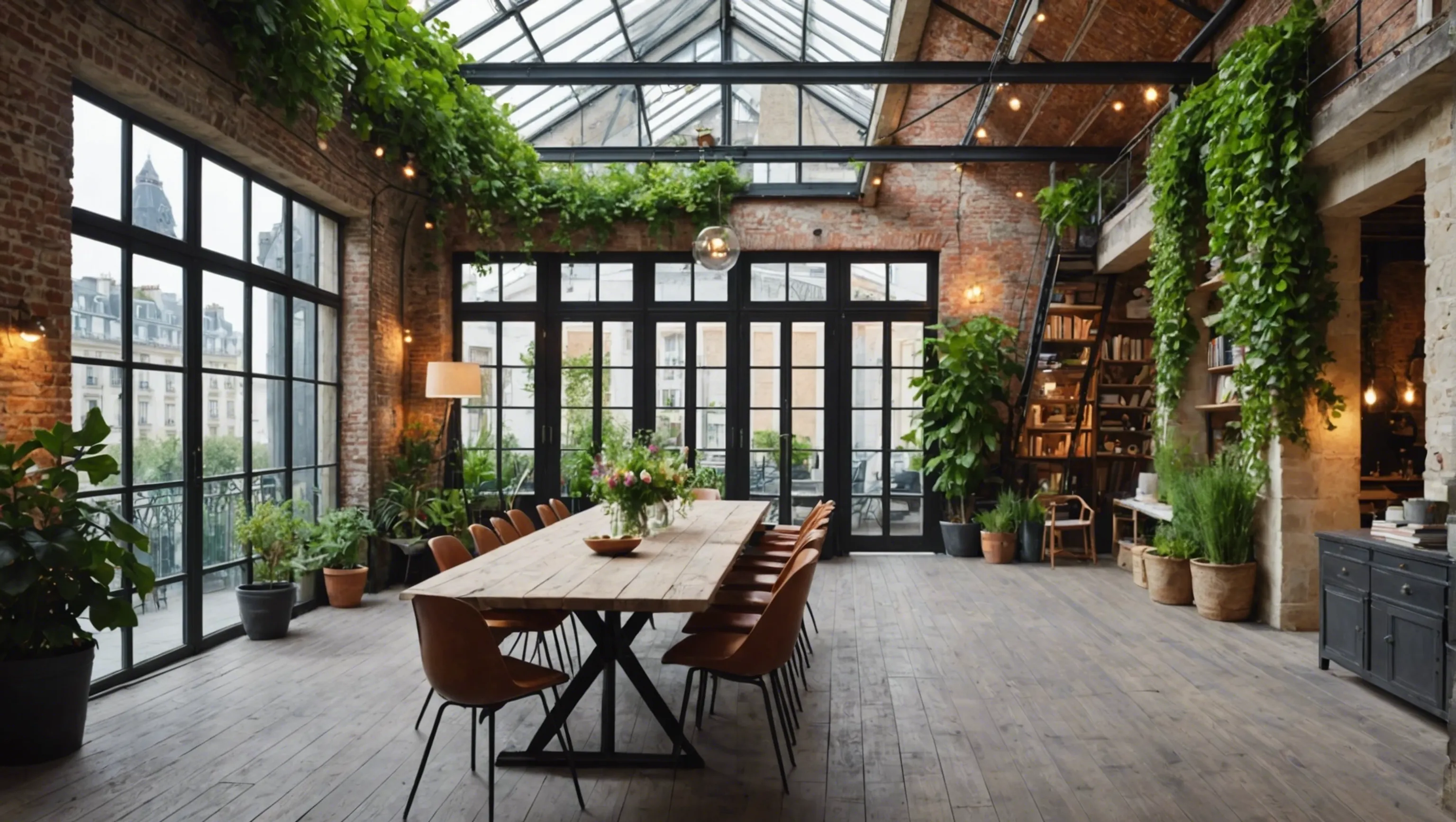 Possibilité d'organiser des événements professionnels dans un loft avec jardin à Paris