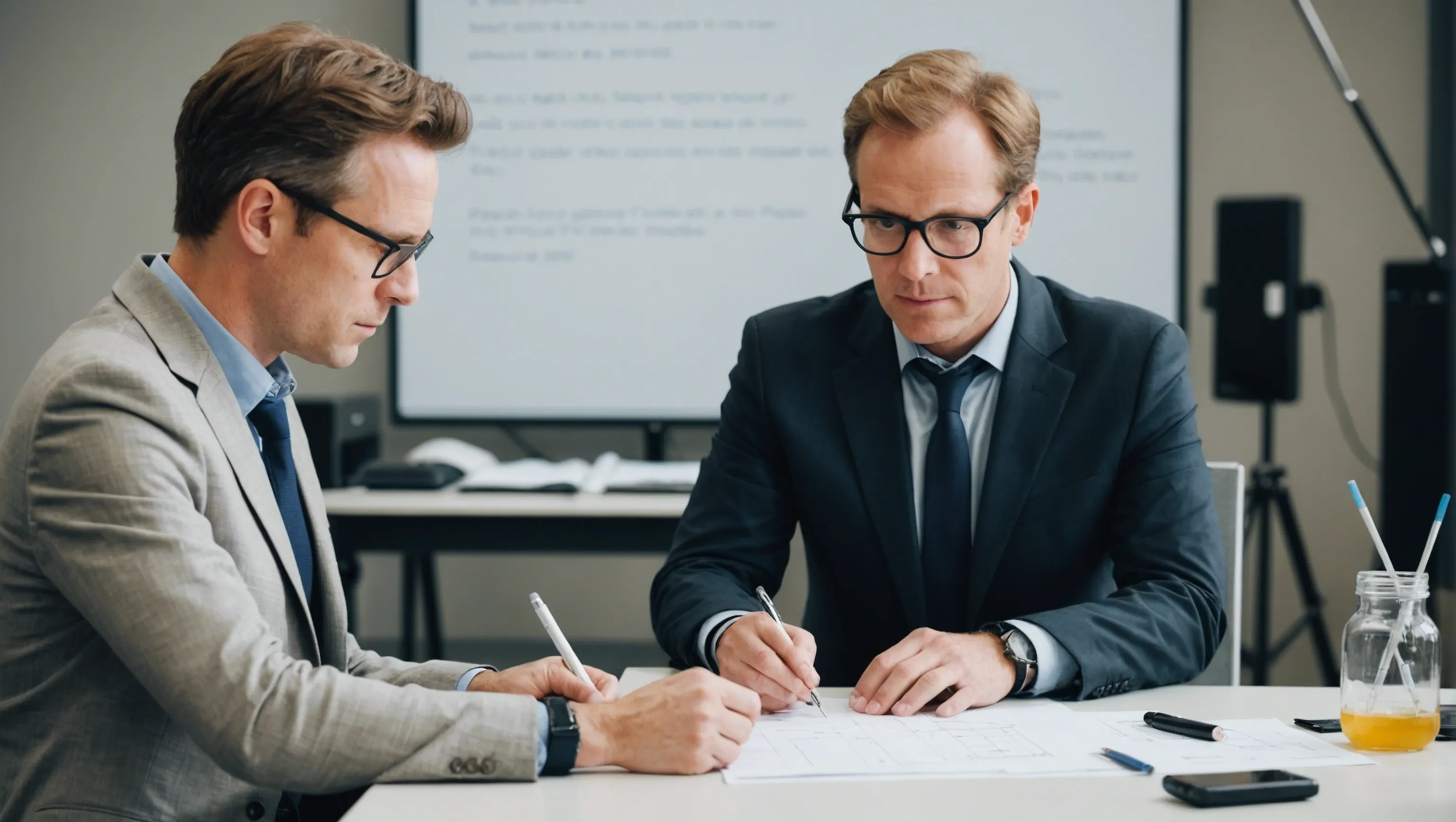 Directeur de l'innovation utilisant un prototype et réalisant des tests