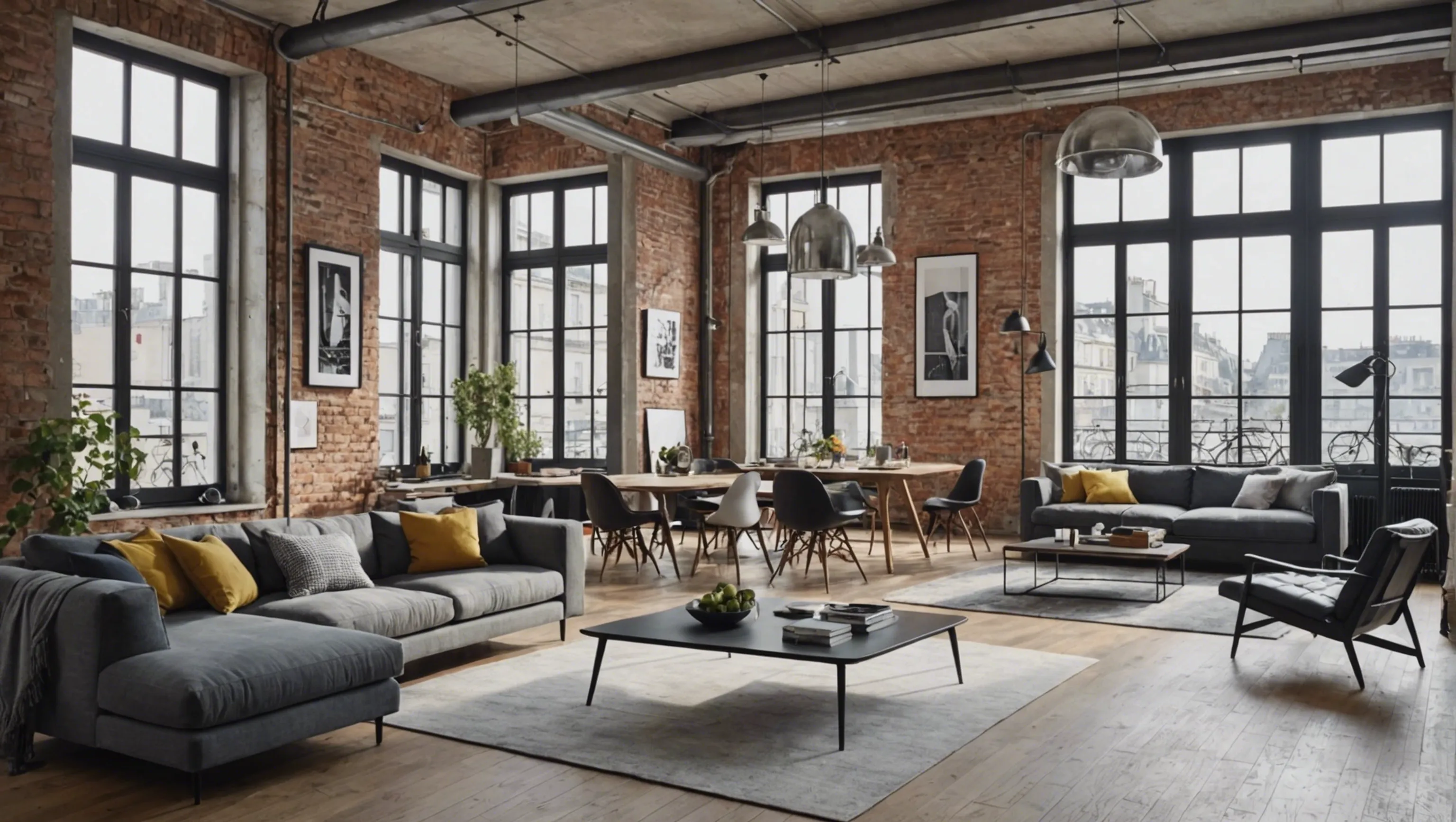 Loft avec style loft new-yorkais à Paris