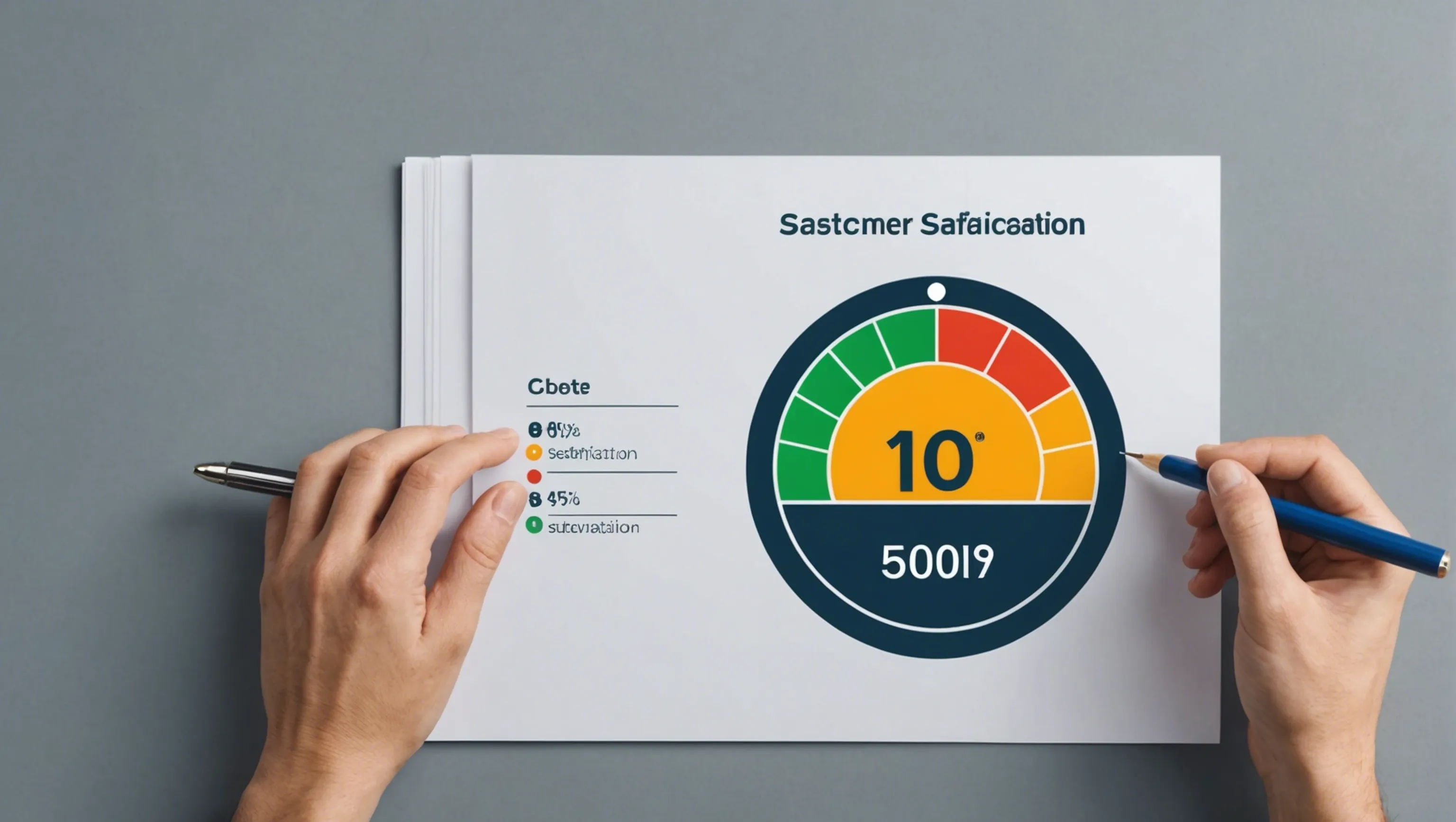 Illustration de l'indice de satisfaction client (ISC)