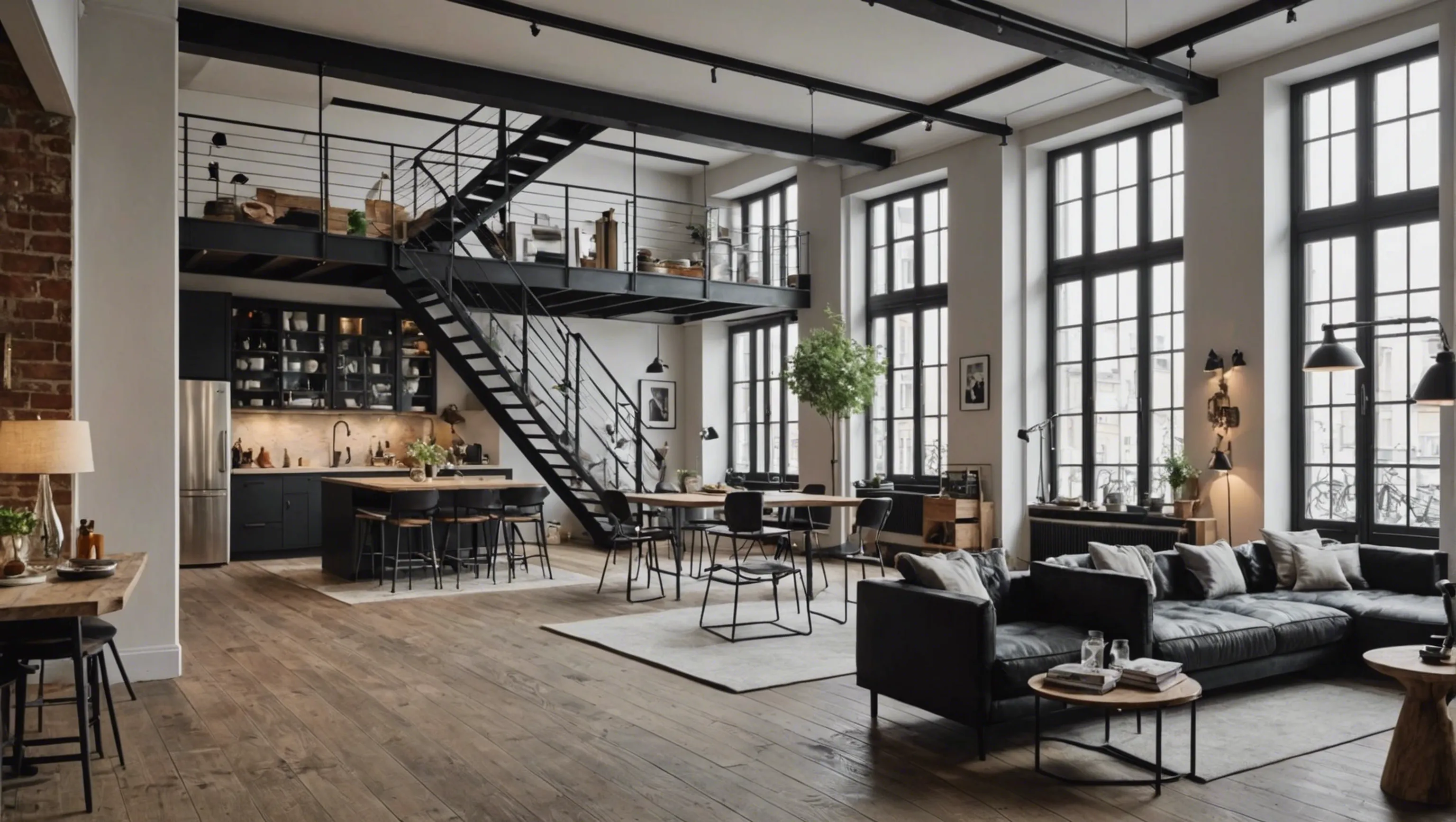 Loft avec le style loft amsterdamois à Paris