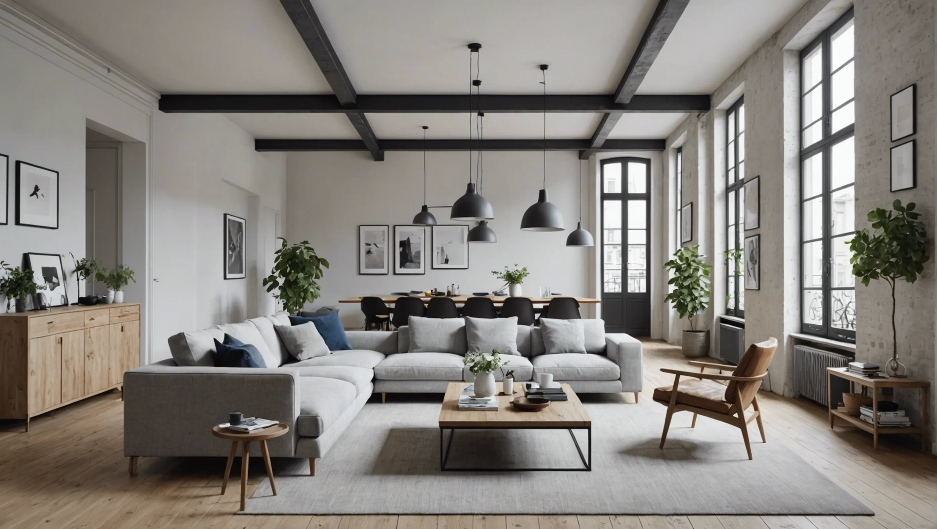 Loft avec style scandinave à Paris