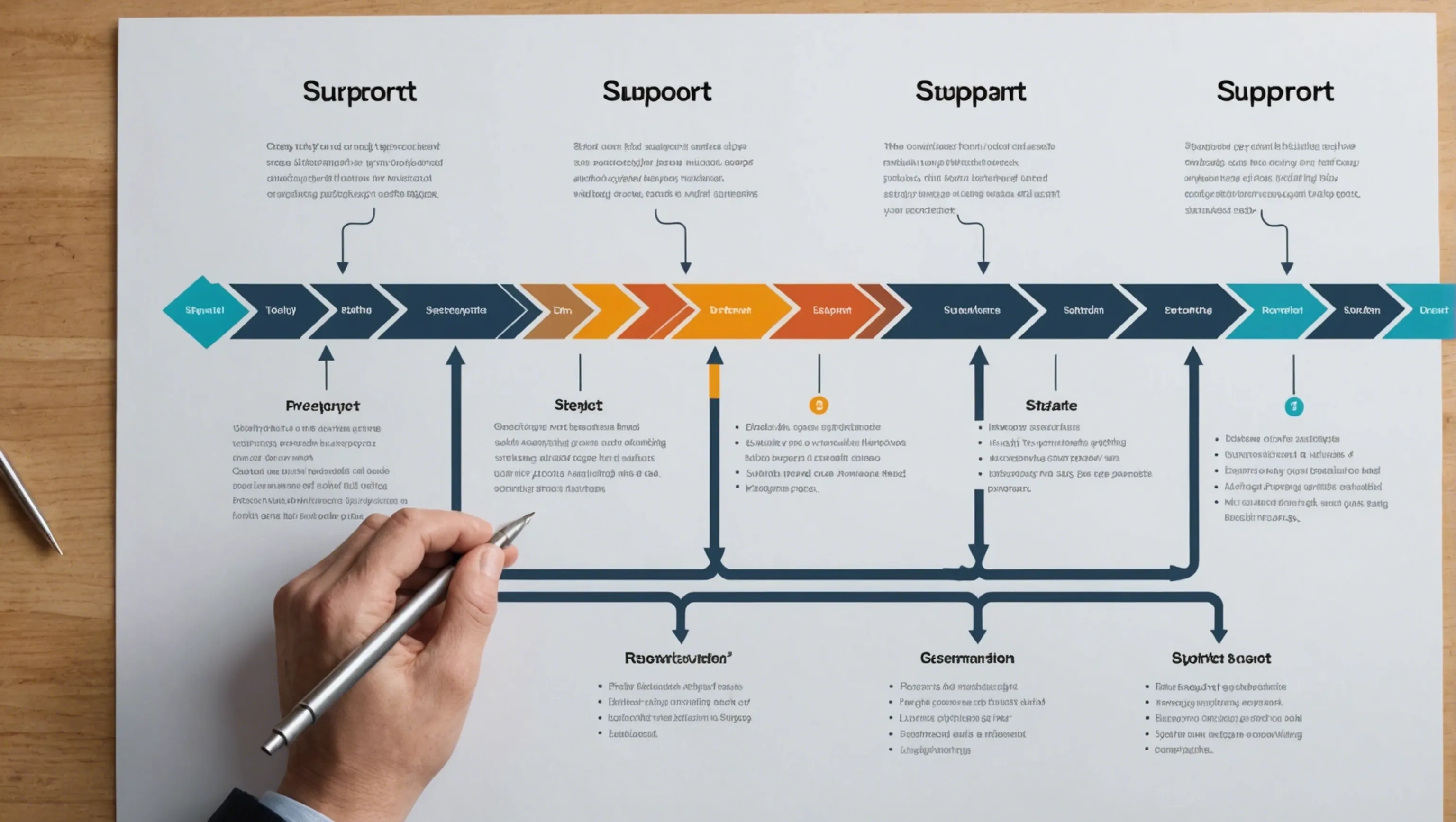 Les étapes de l'accompagnement des projets internes