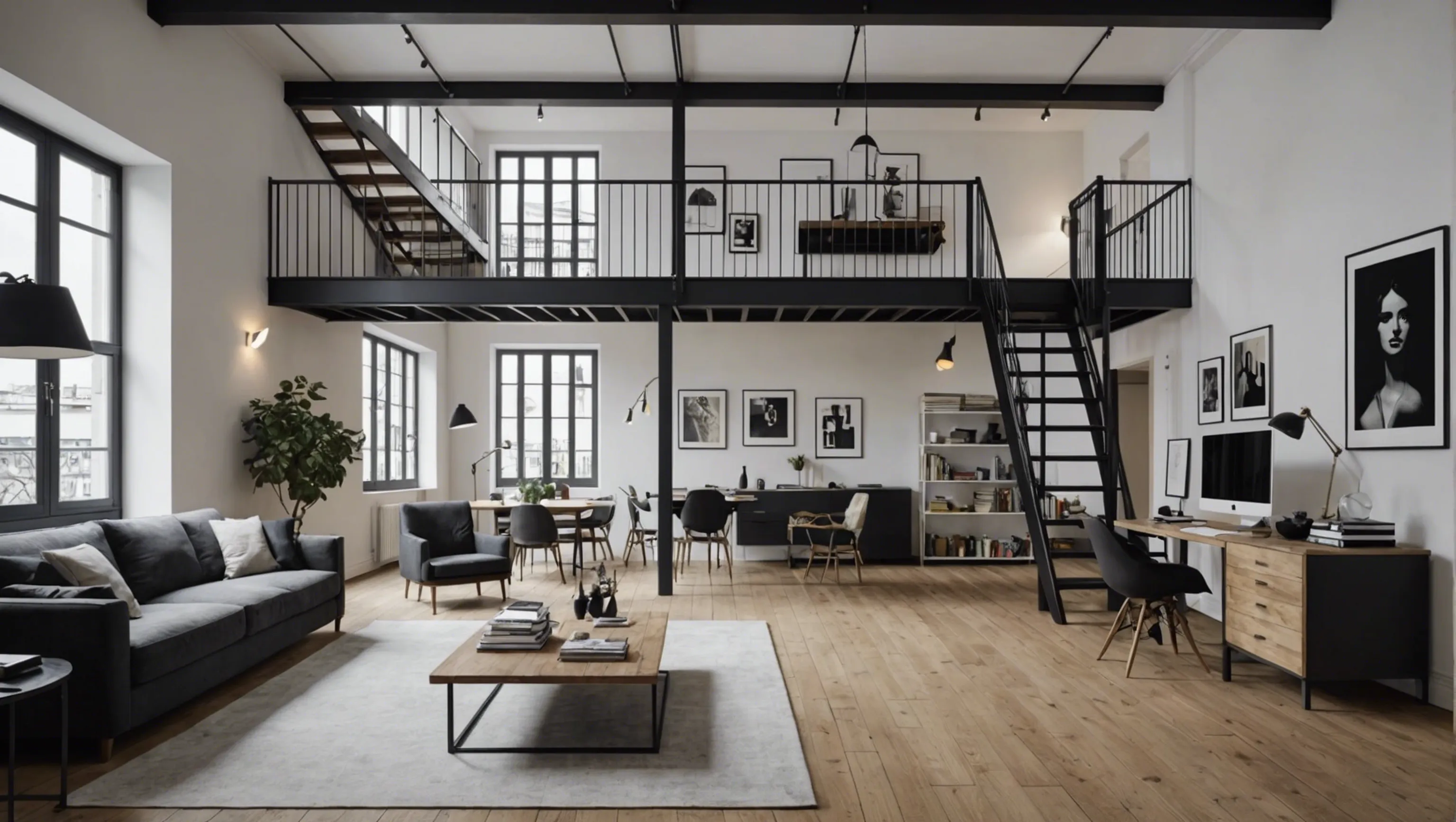 Loft avec mezzanine à Paris pour les professionnels créatifs