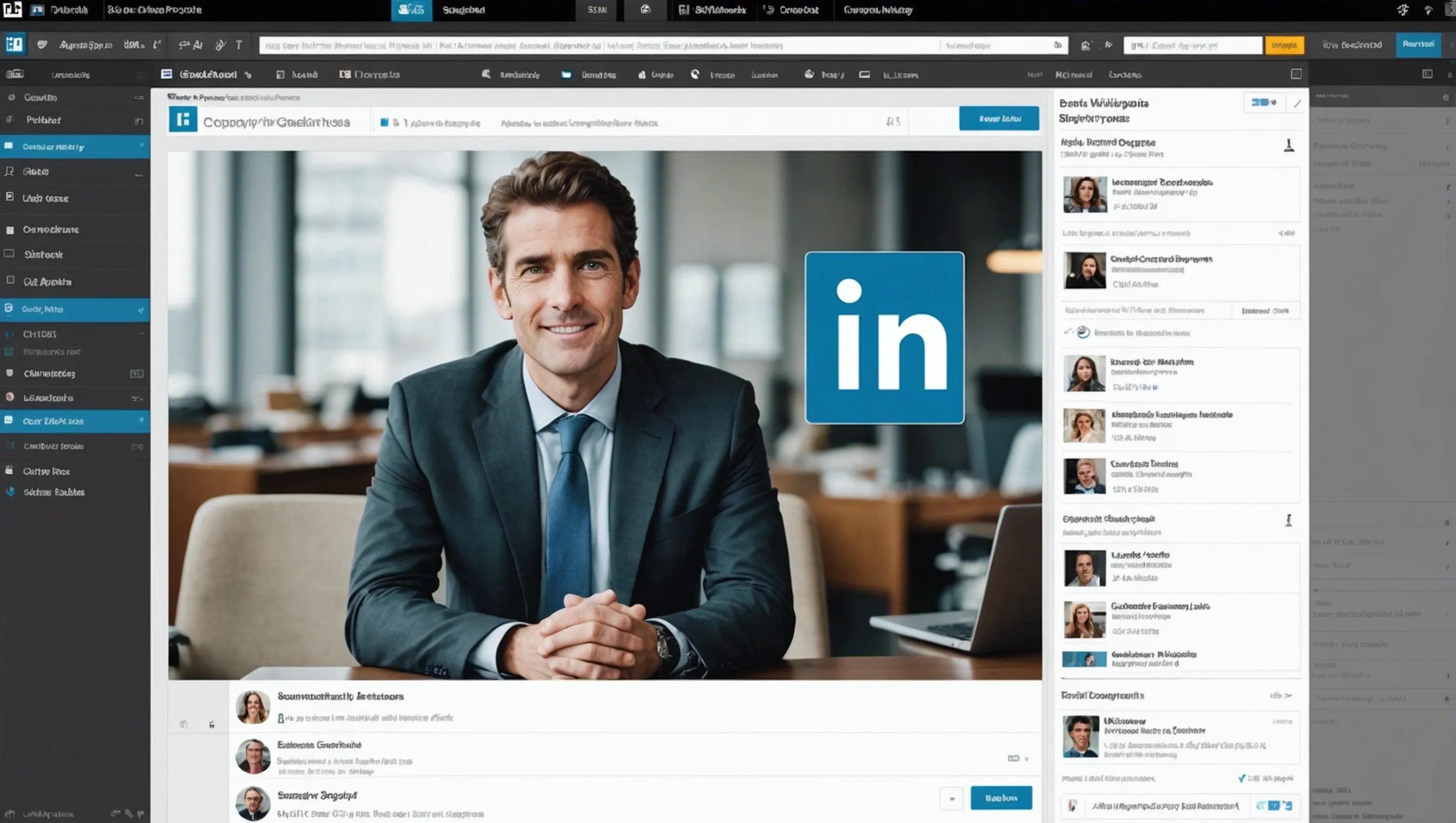 Analyse einer Unternehmensseite auf LinkedIn