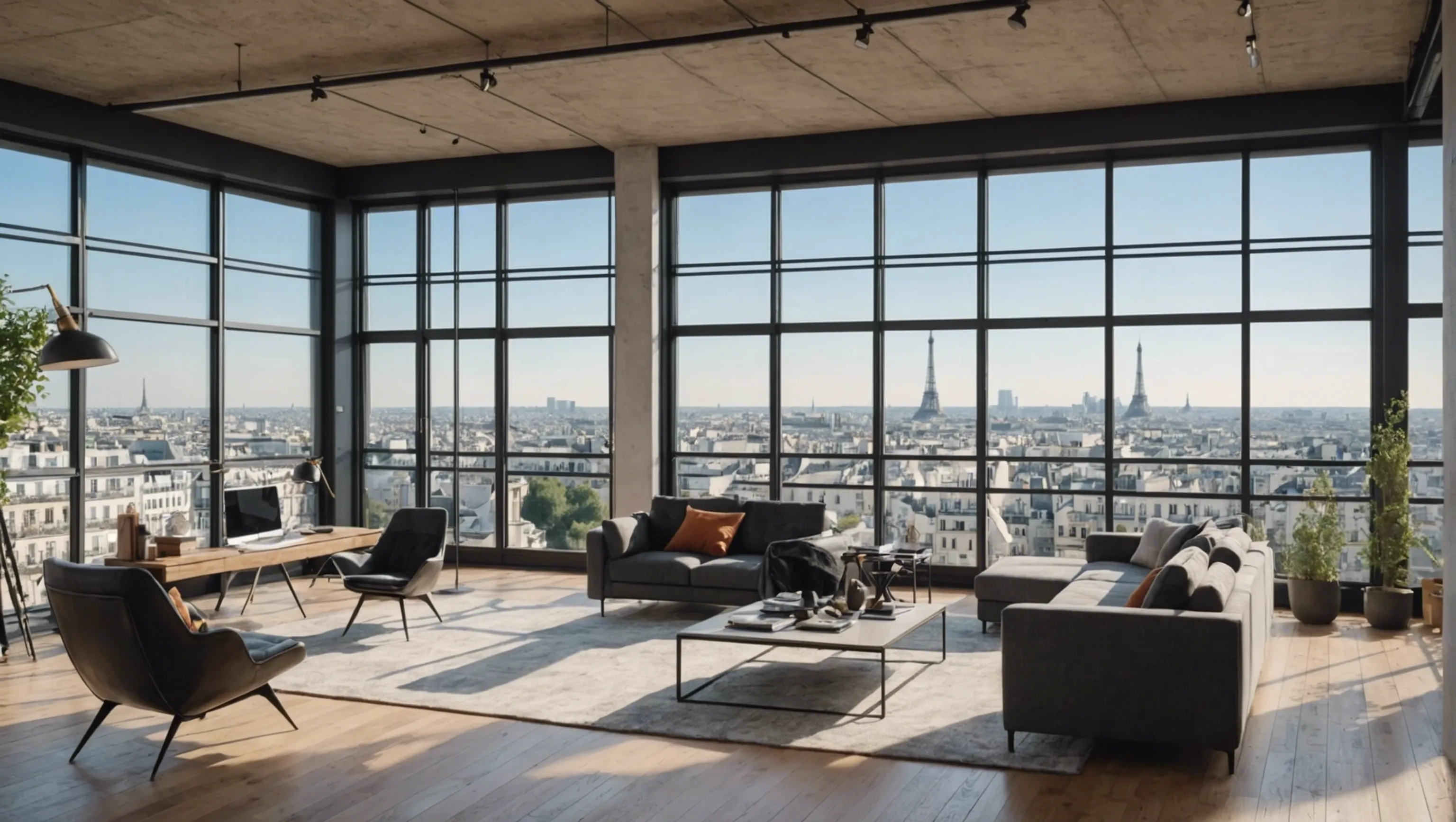 Loft avec vue à Paris pour professionnels créatifs