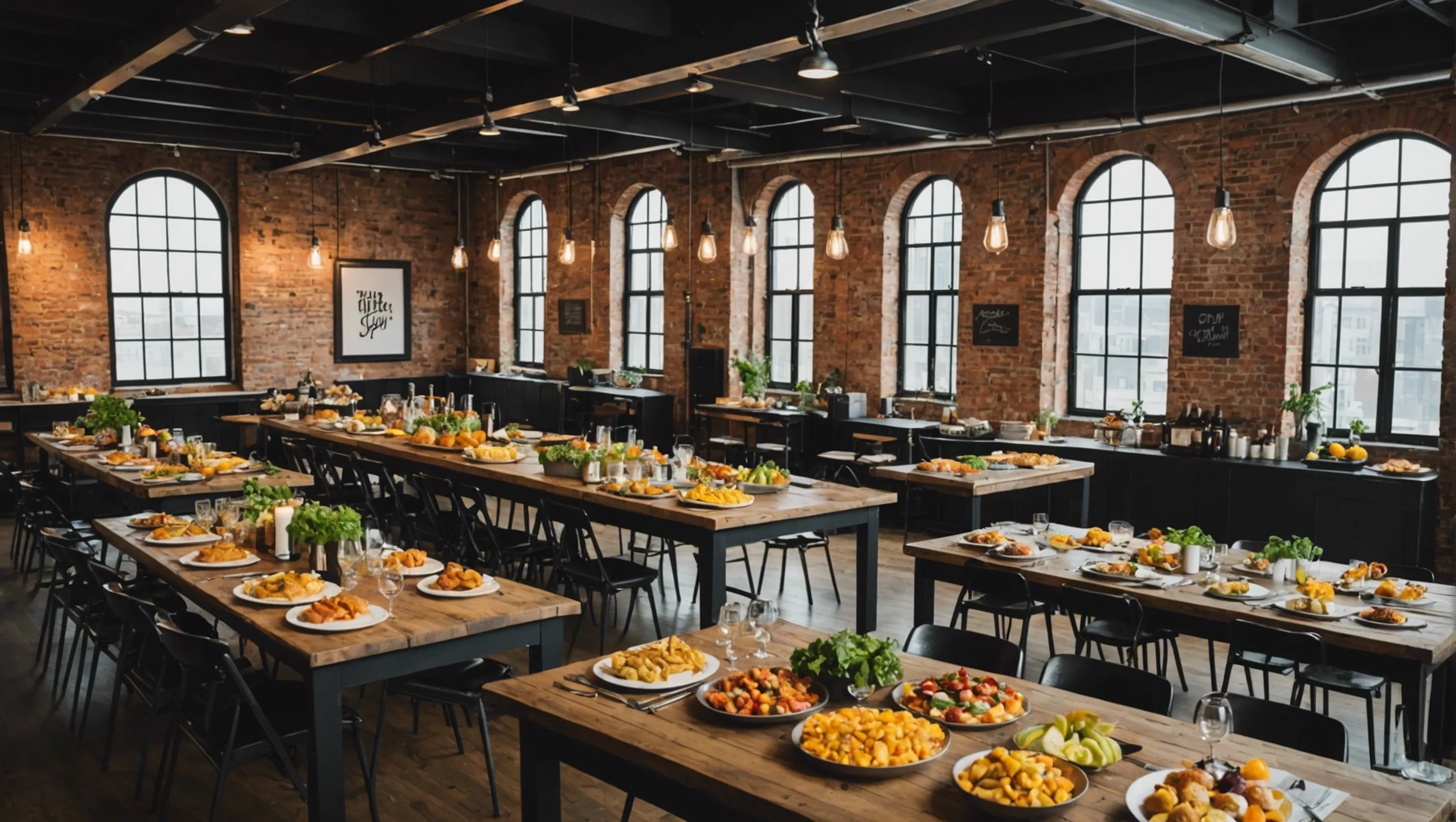 Organiser un événement dans un loft avec catering sur place