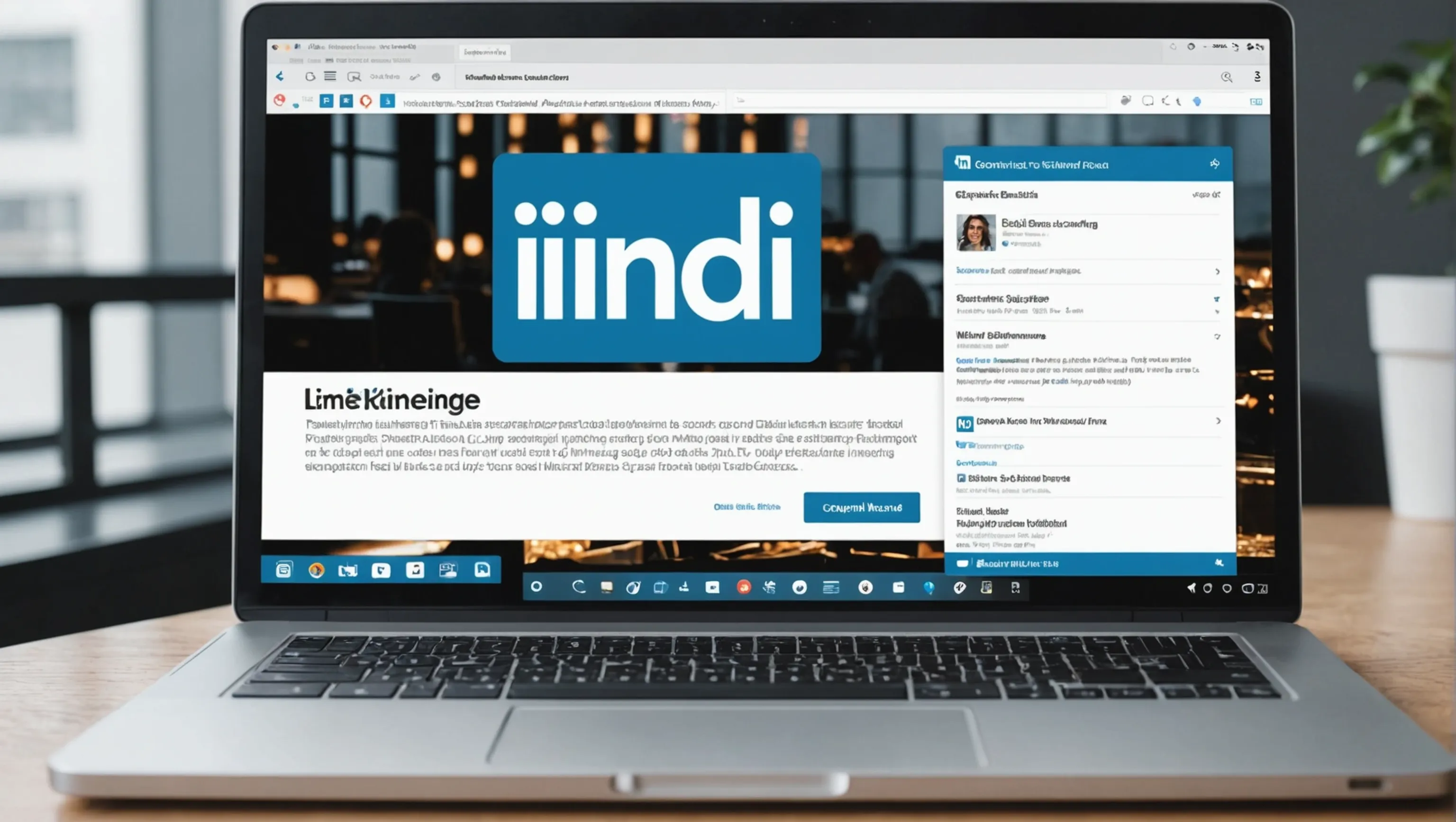 Page entreprise LinkedIn avec logo et image de couverture