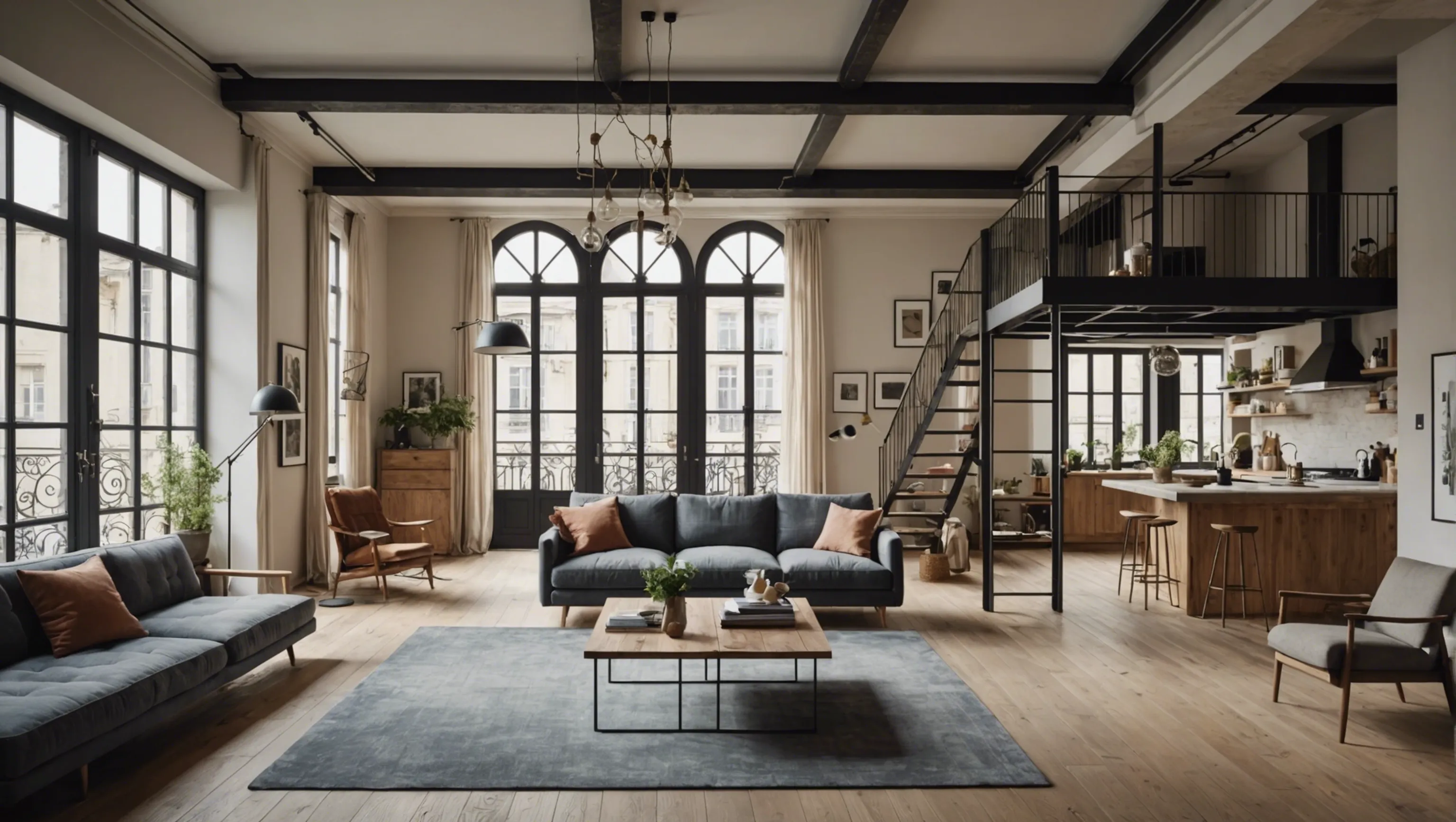 Création d'un loft avec style loft florentin à Paris