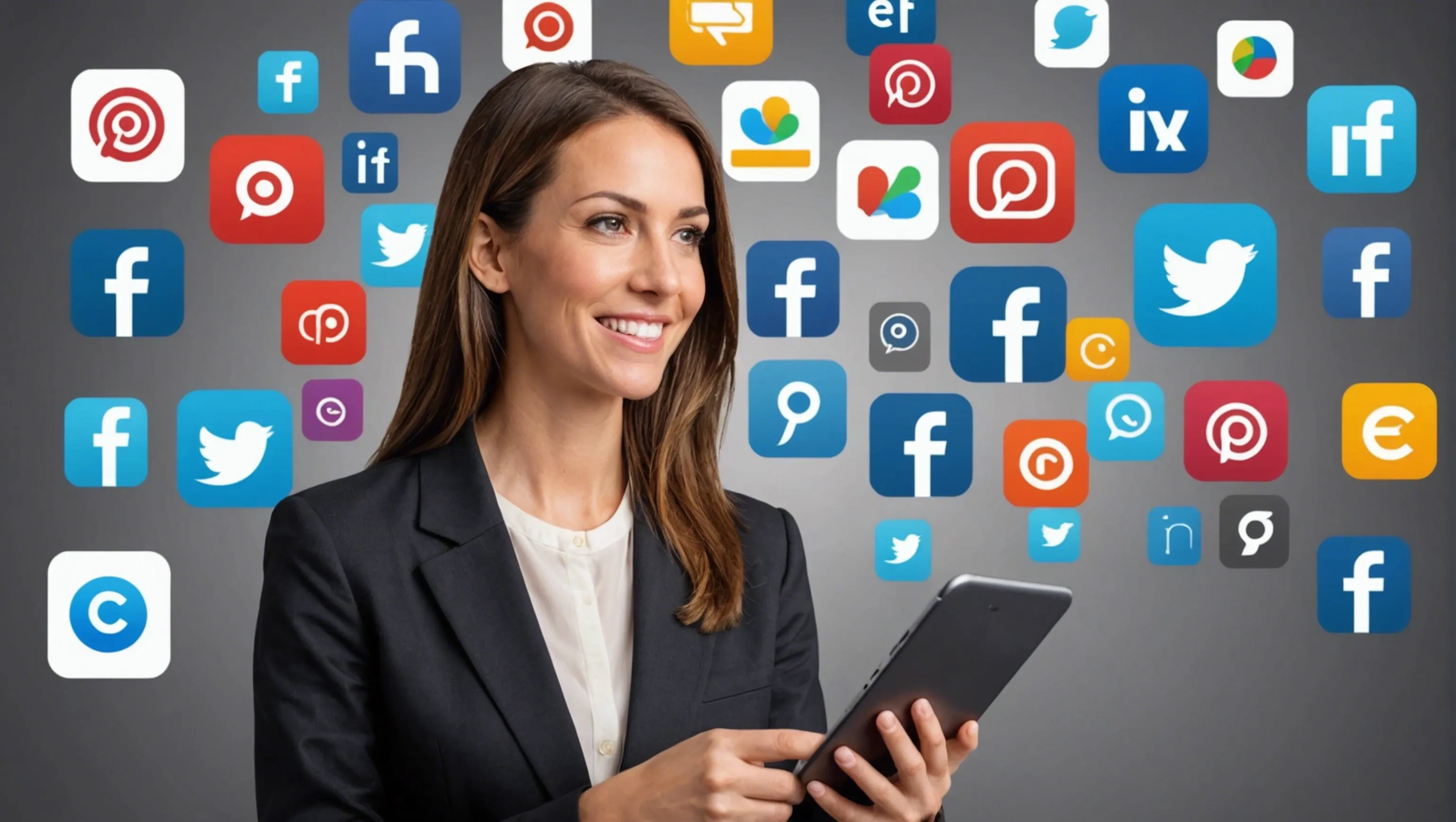 Promoting social media profiles on other platforms for marketing professionals