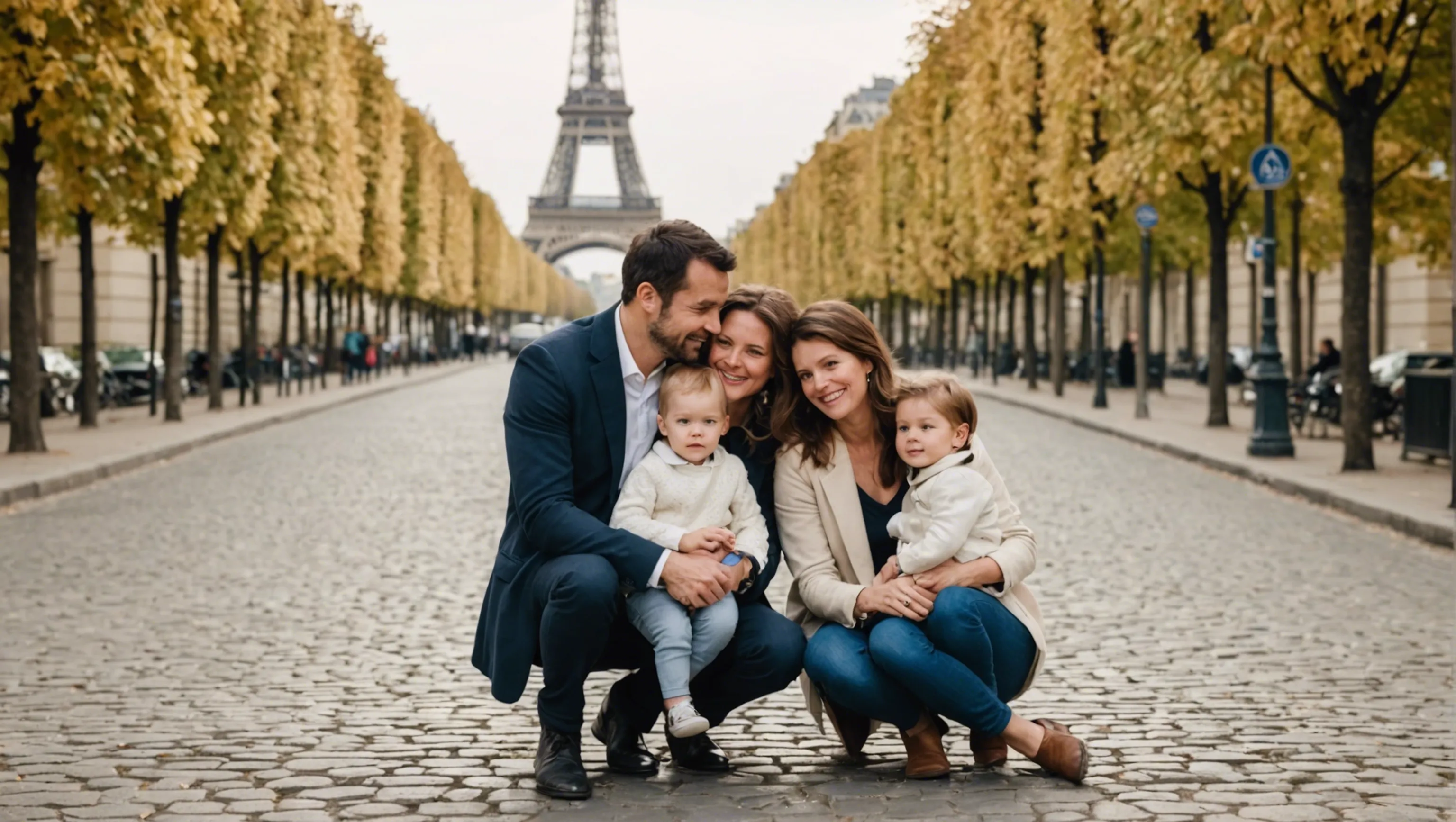 Séance de photographie de famille à Paris capturant des moments précieux