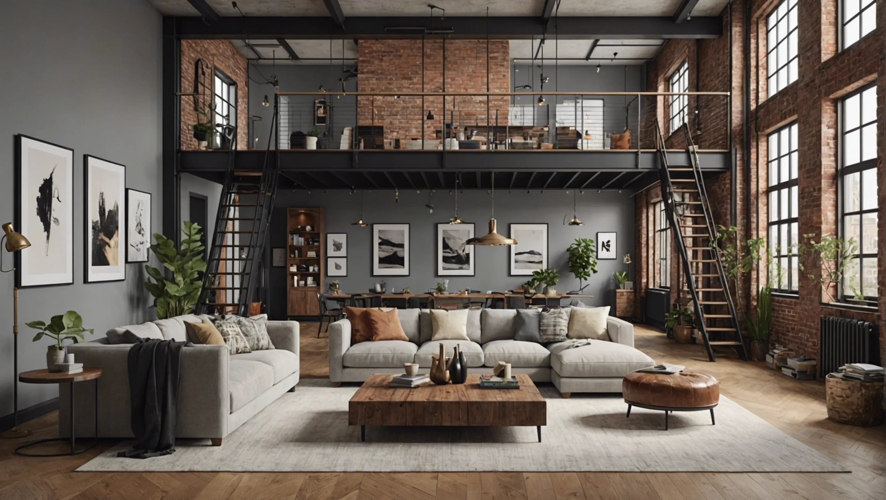 Loft avec grande superficie pour décors authentiques