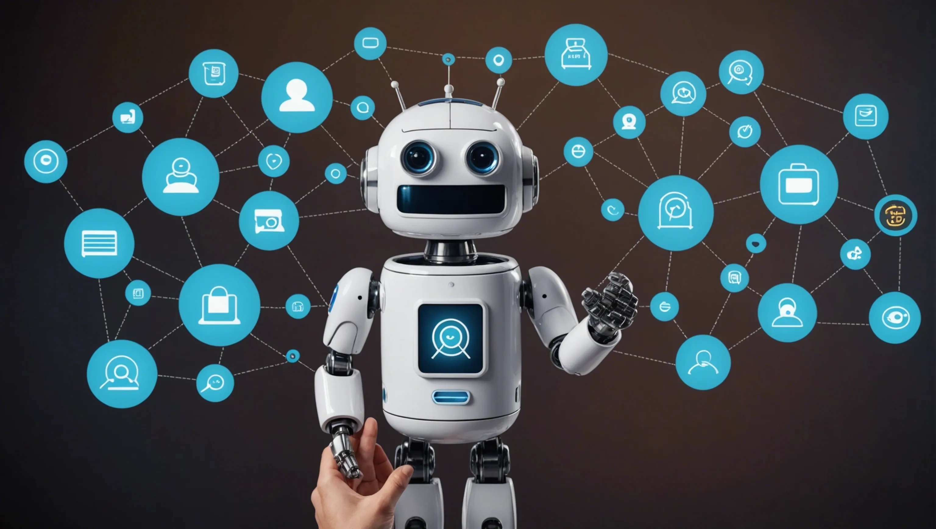 Illustration d'un chatbot utilisé dans le marketing