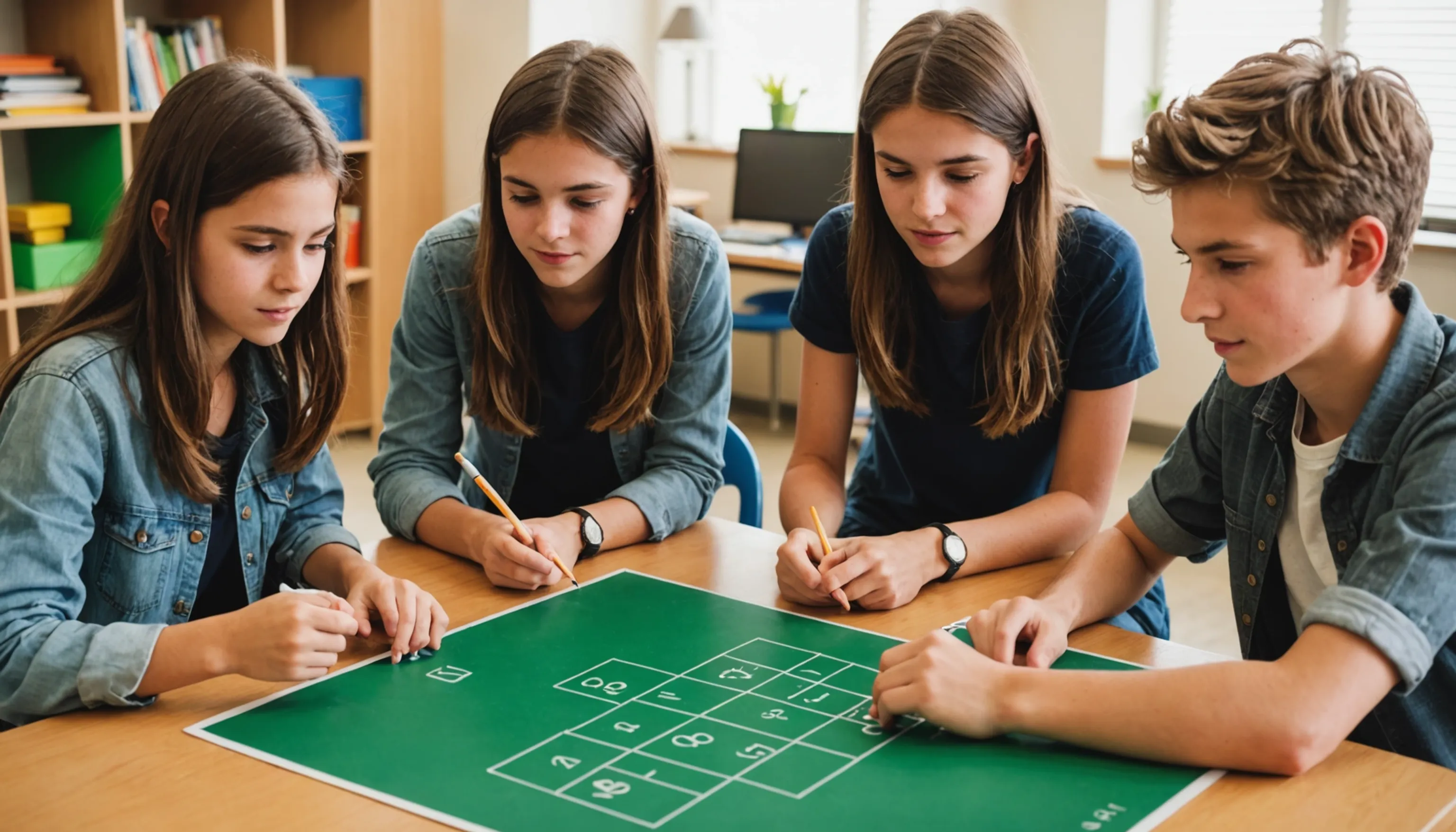 Games enhancing math education for teenagers