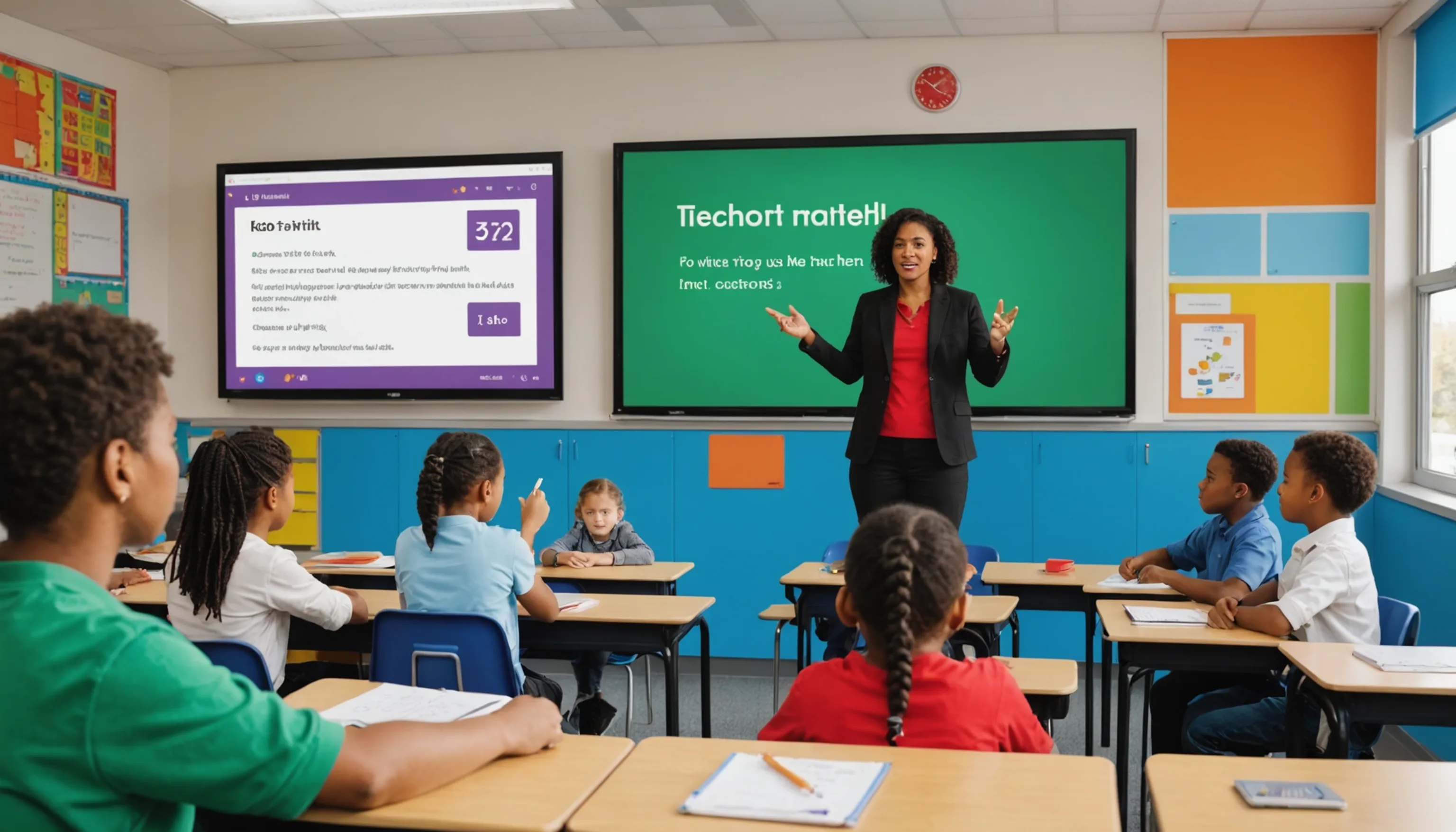 Kahoot platform used for interactive math quizzes in education