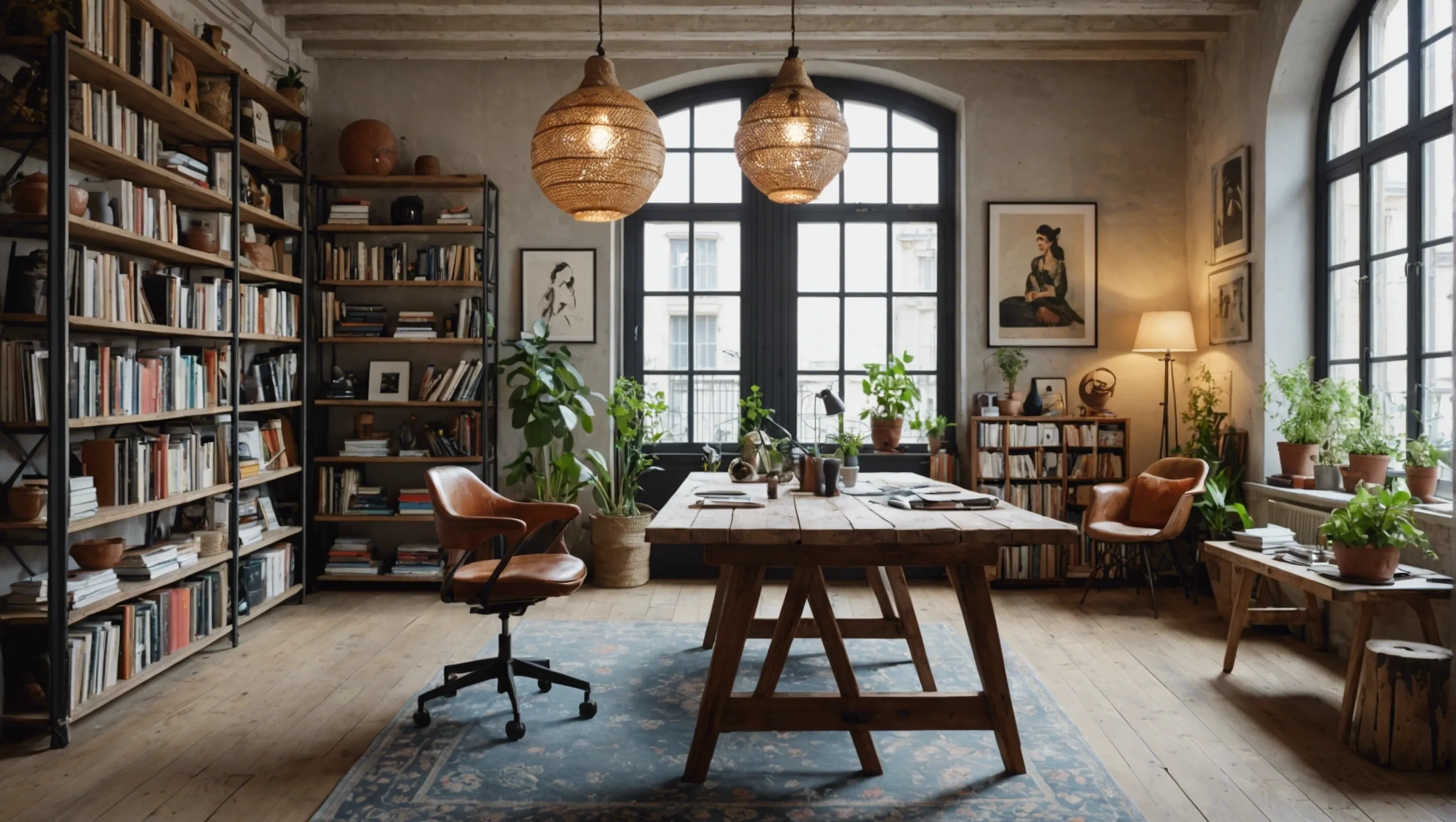 Espace créatif et inspirant dans un loft bohème à Paris