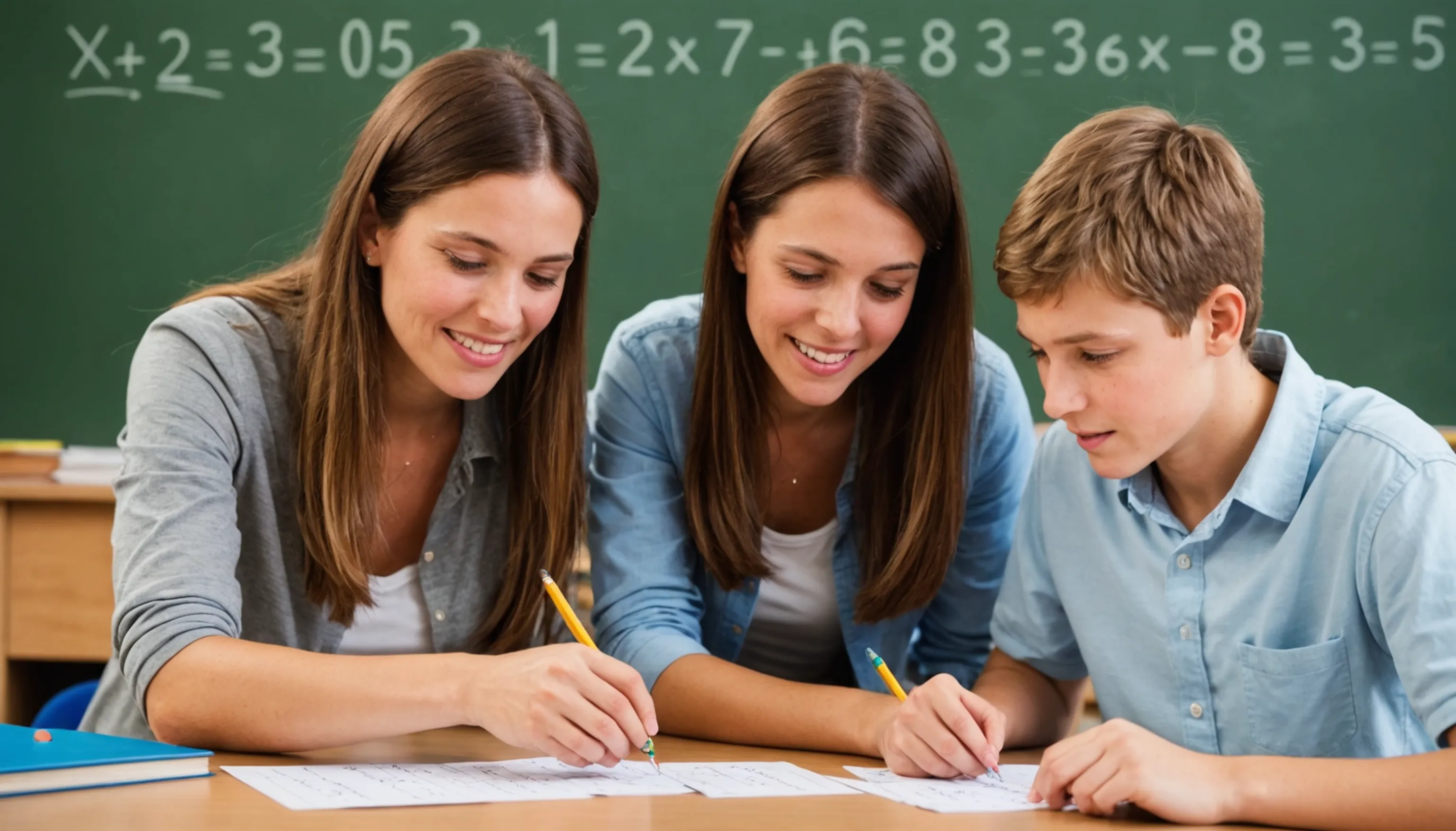 Parent or teacher exploring math games for teenagers