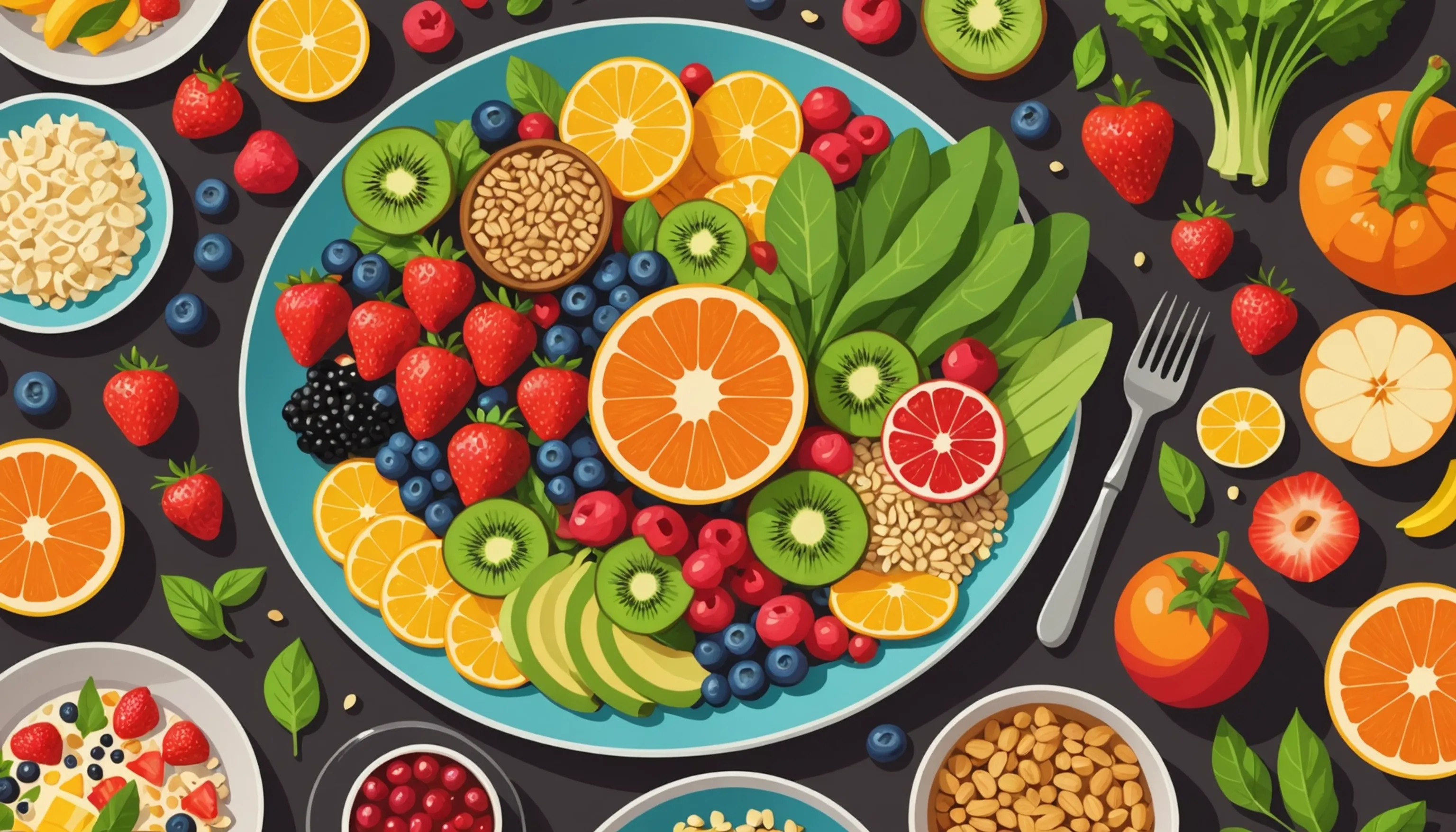 Maintaining a healthy diet rich in nutrients for brain health