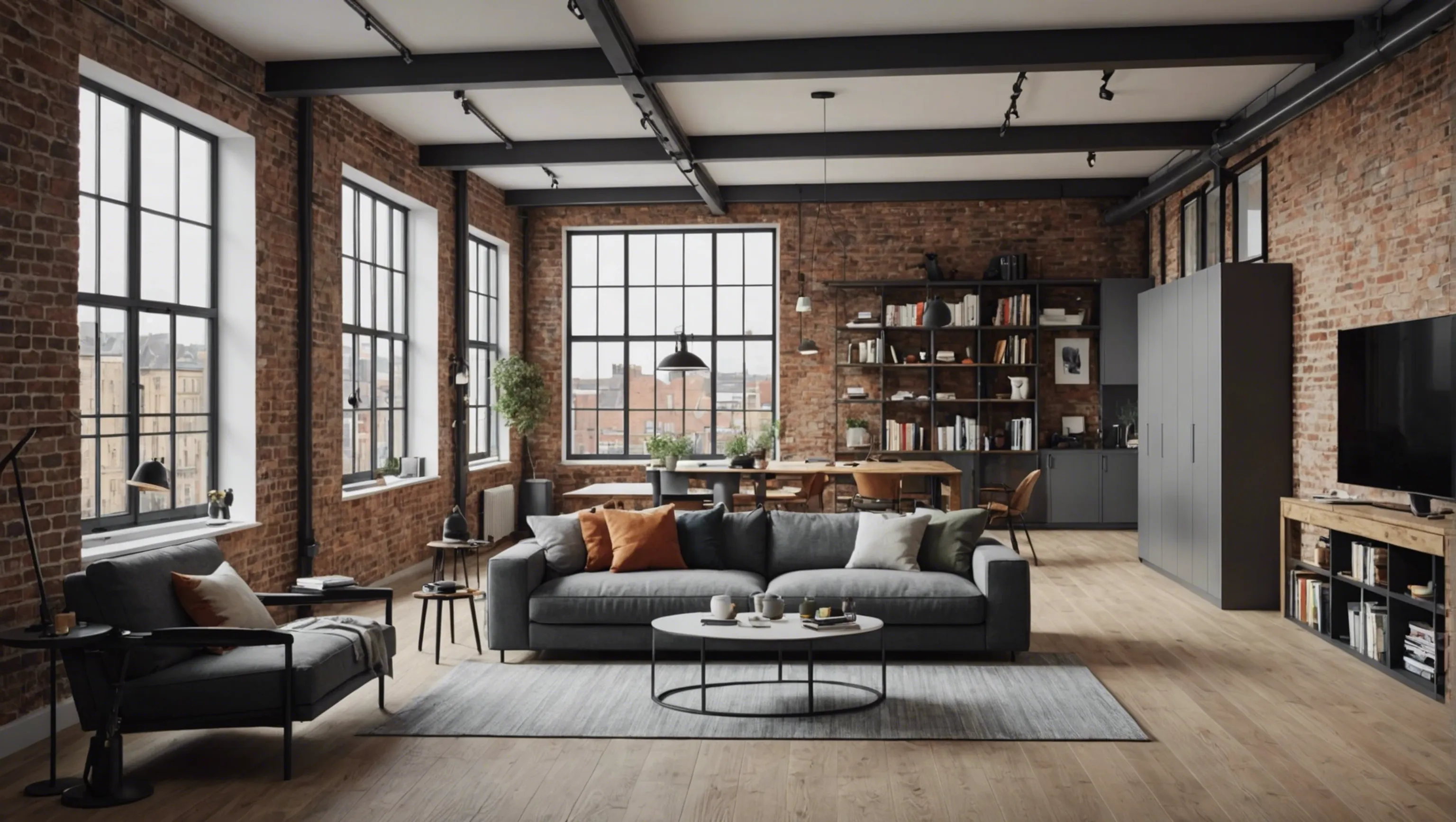 Espace flexible dans un loft avec style loft londonien à Paris