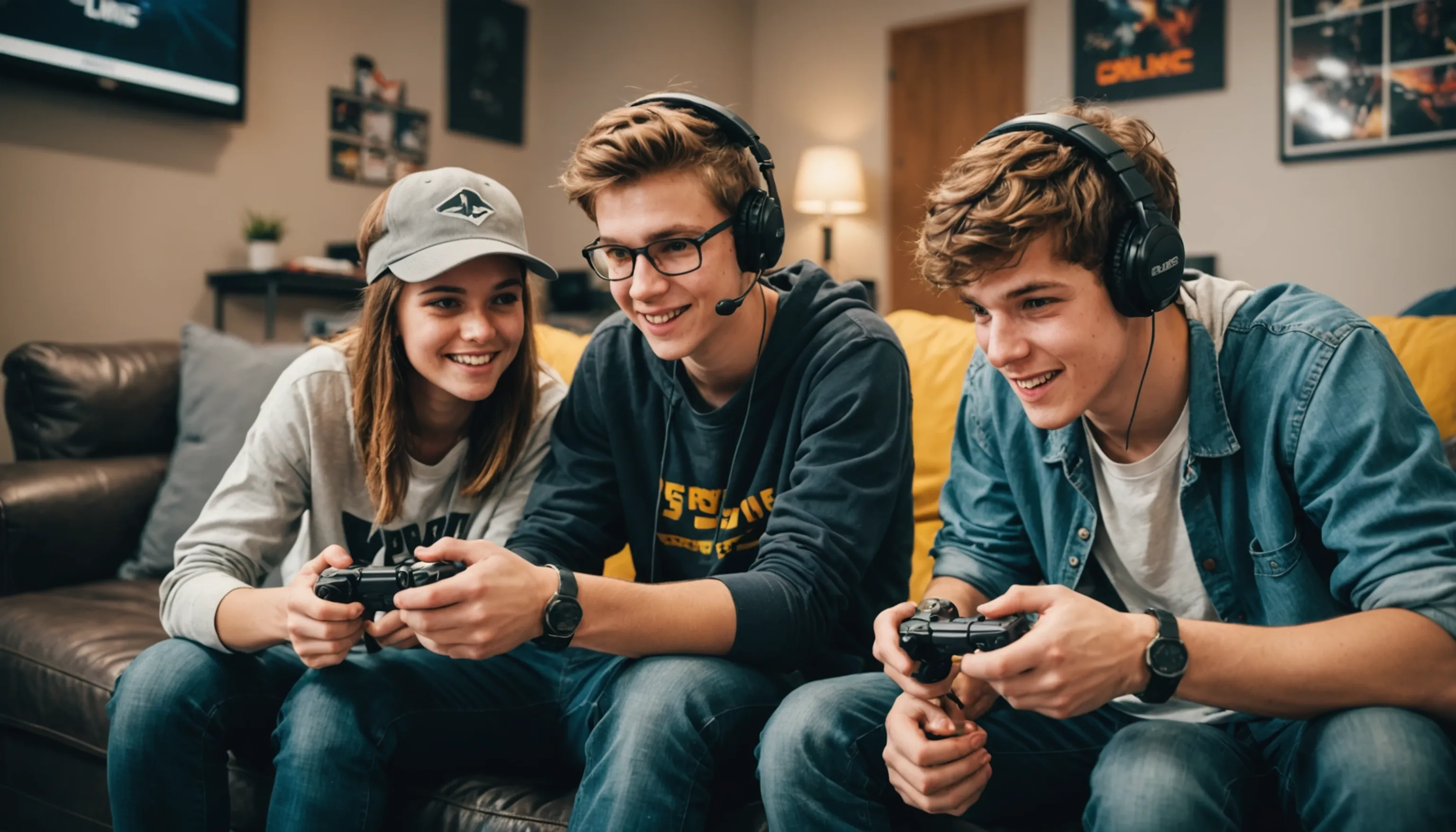 Video games promoting teamwork and collaboration among teenagers