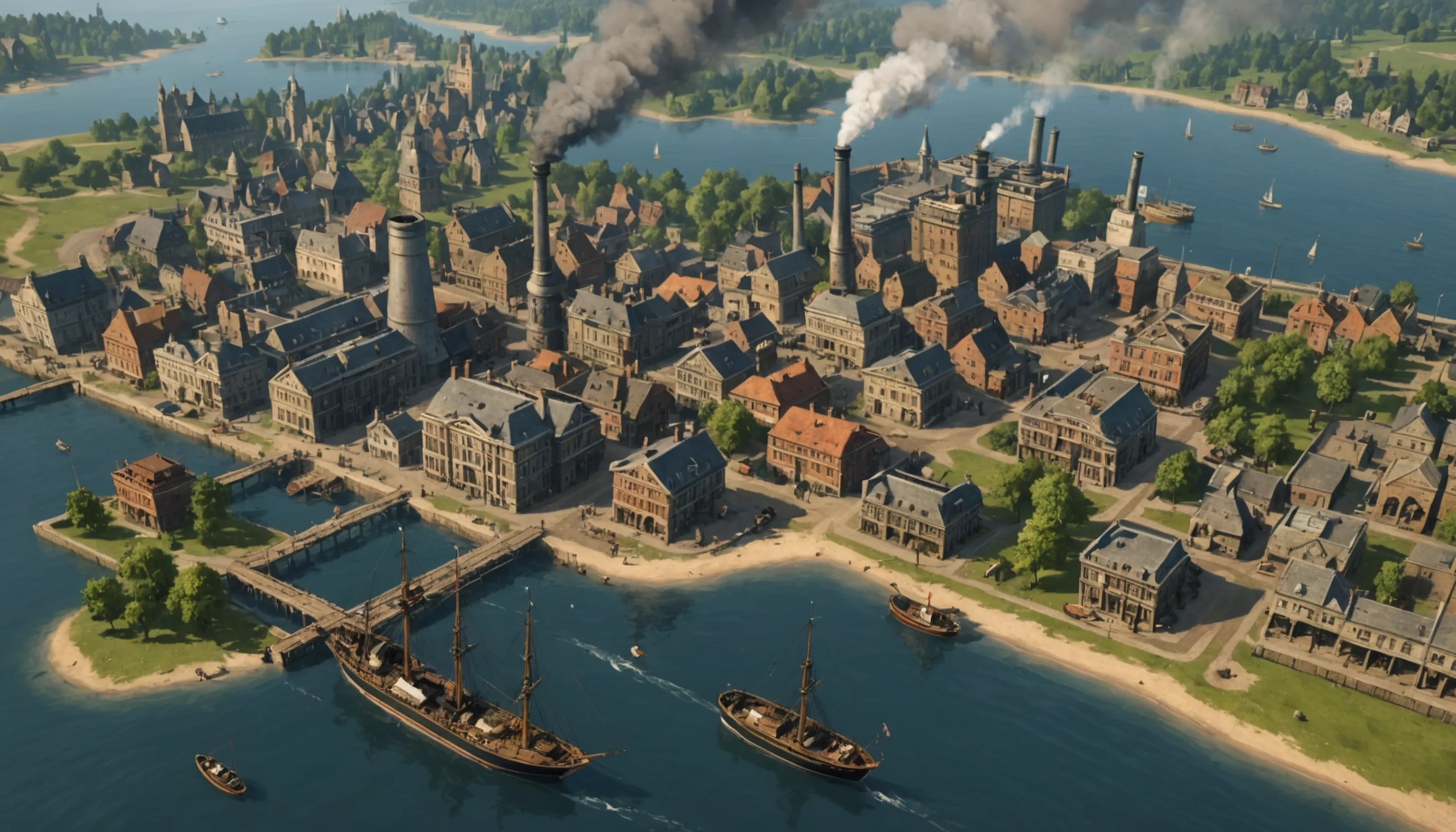 Anno 1800: a resource management game blending strategy and math for teenagers