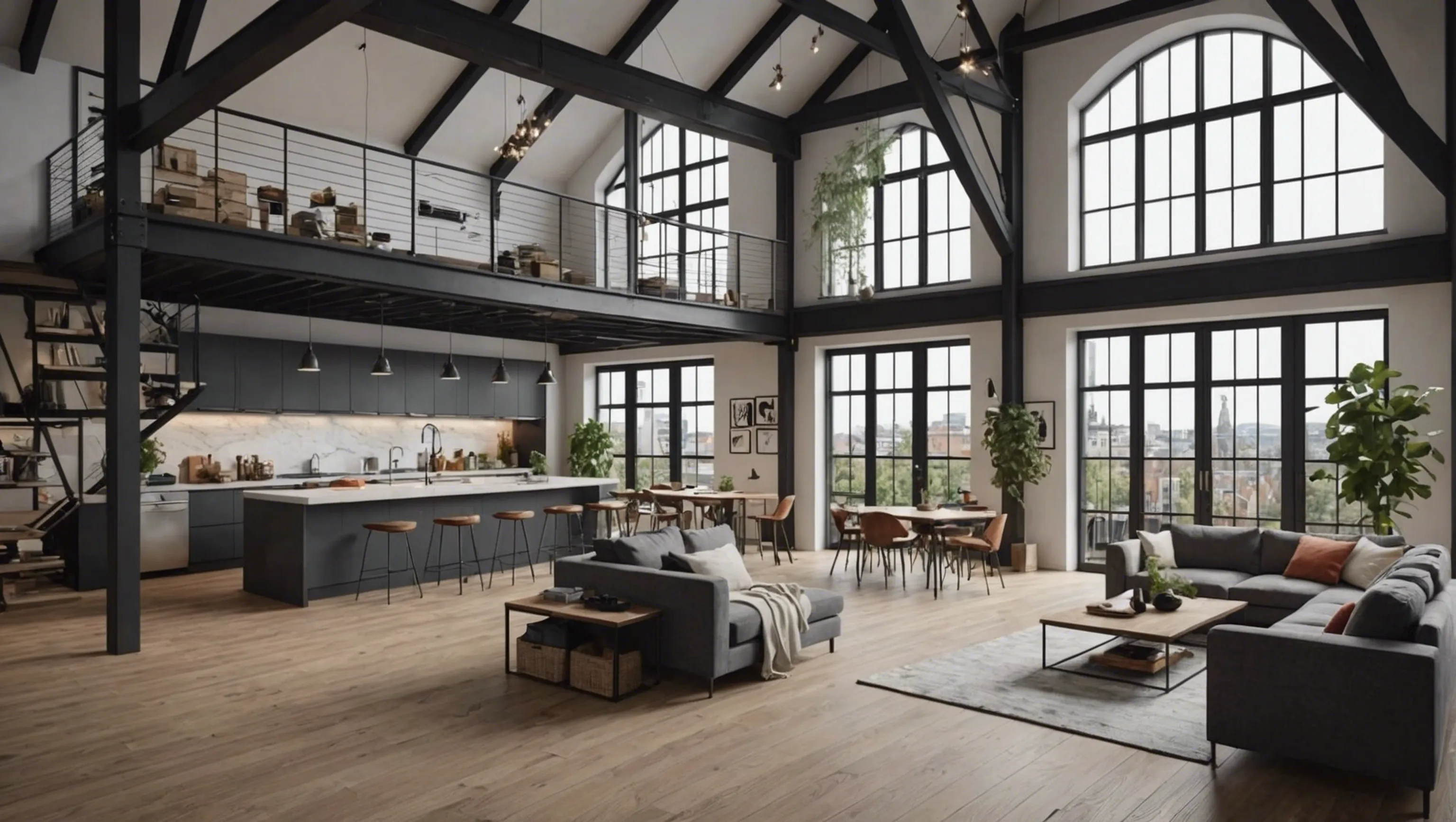 Aménagement de l'espace pour le style loft berlinois