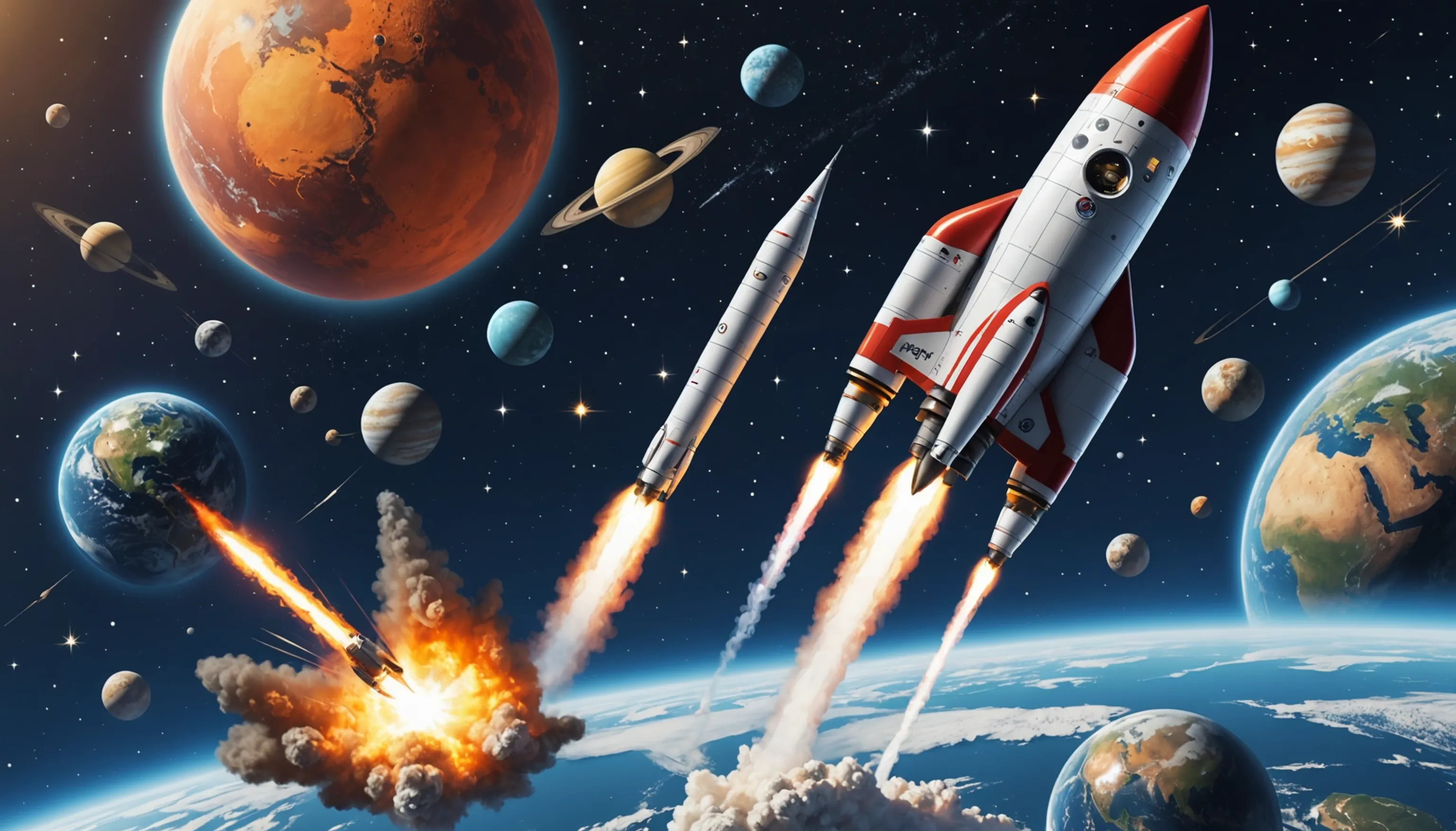 SimpleRockets 2 game showcasing rocket design and space exploration