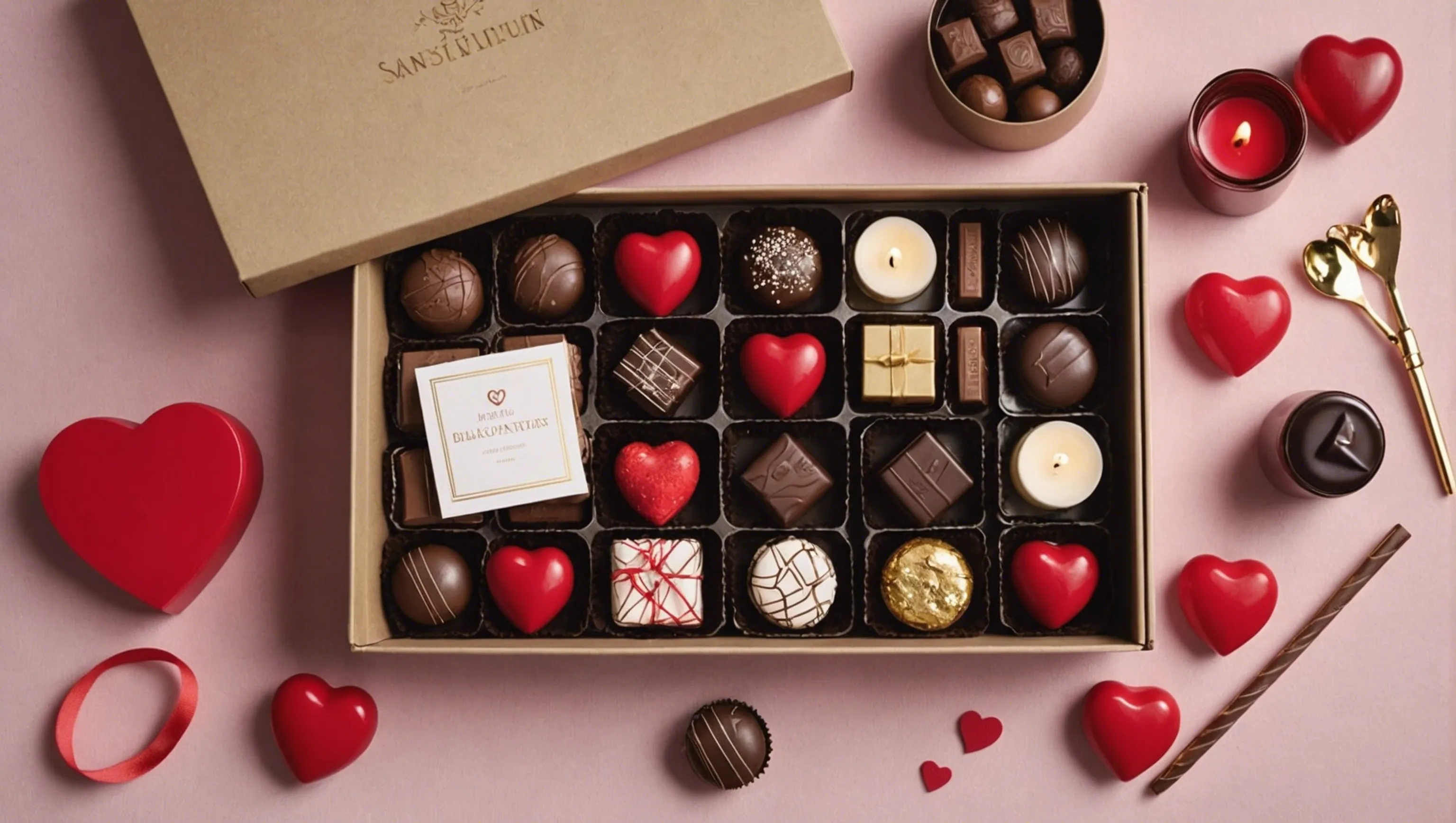 Contenu typique d'une box Saint-Valentin