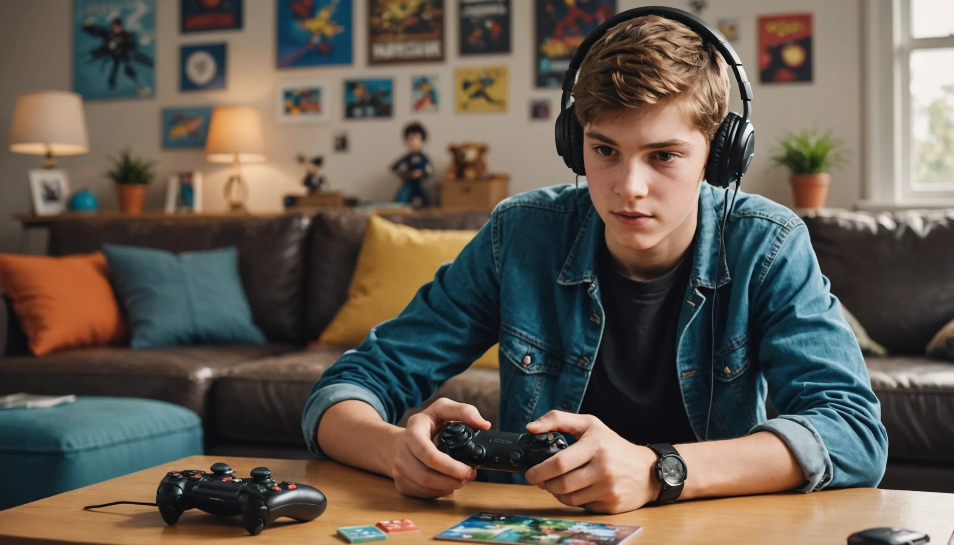 Teenager enhancing creativity through video games