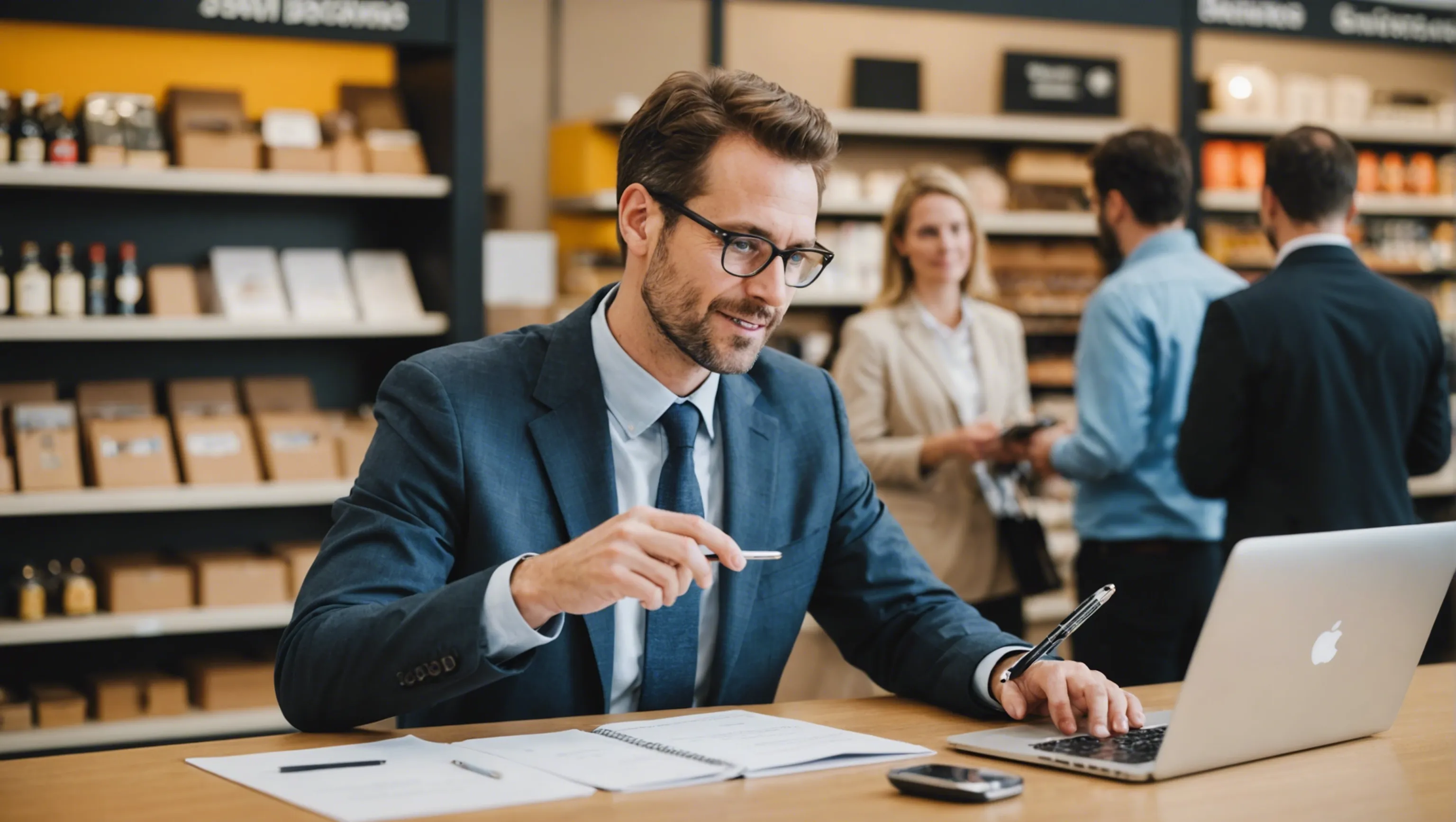 Directeur de l'innovation étudiant les comportements d'achat des clients