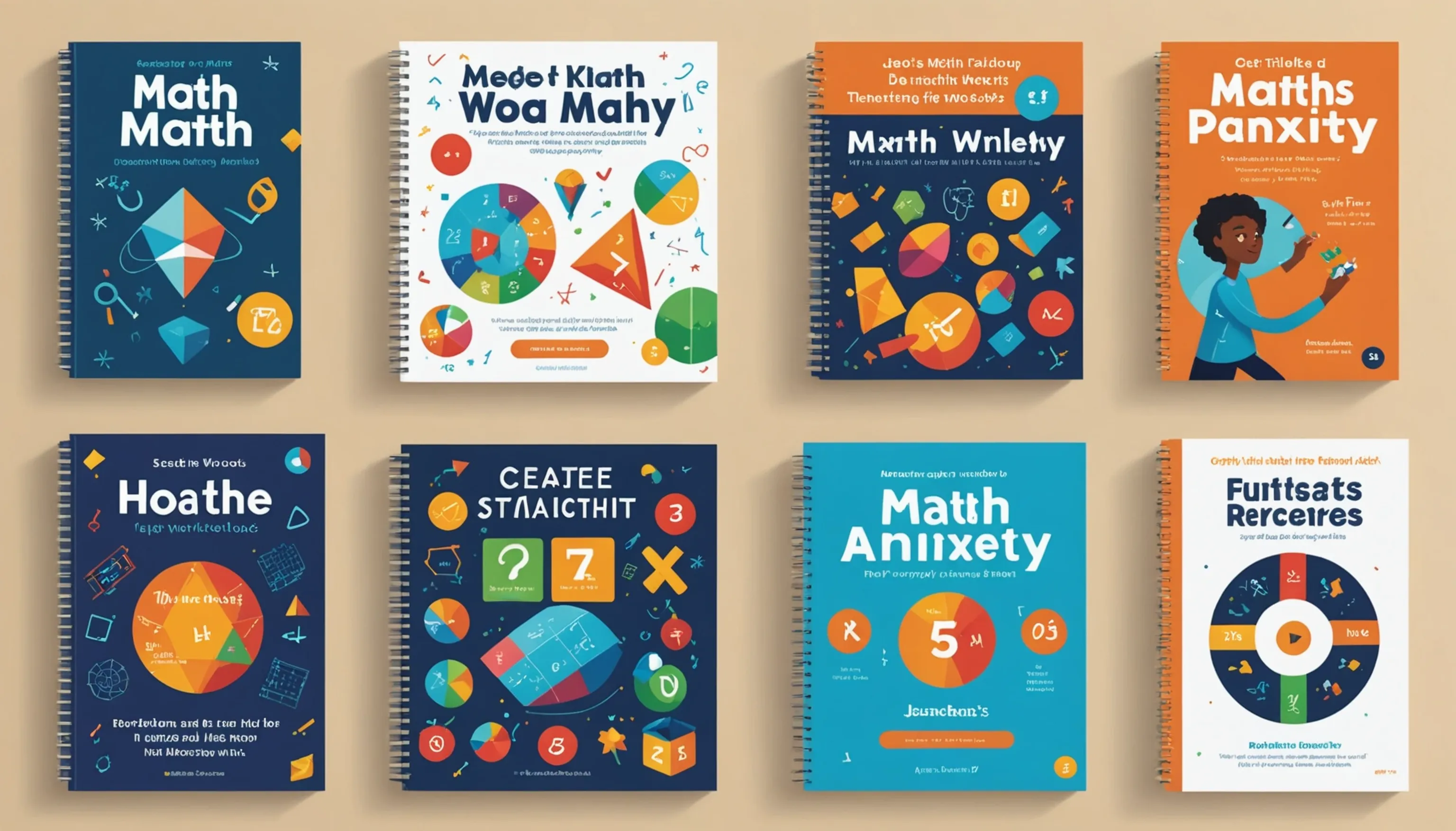 Books and workbooks for managing math anxiety in teens