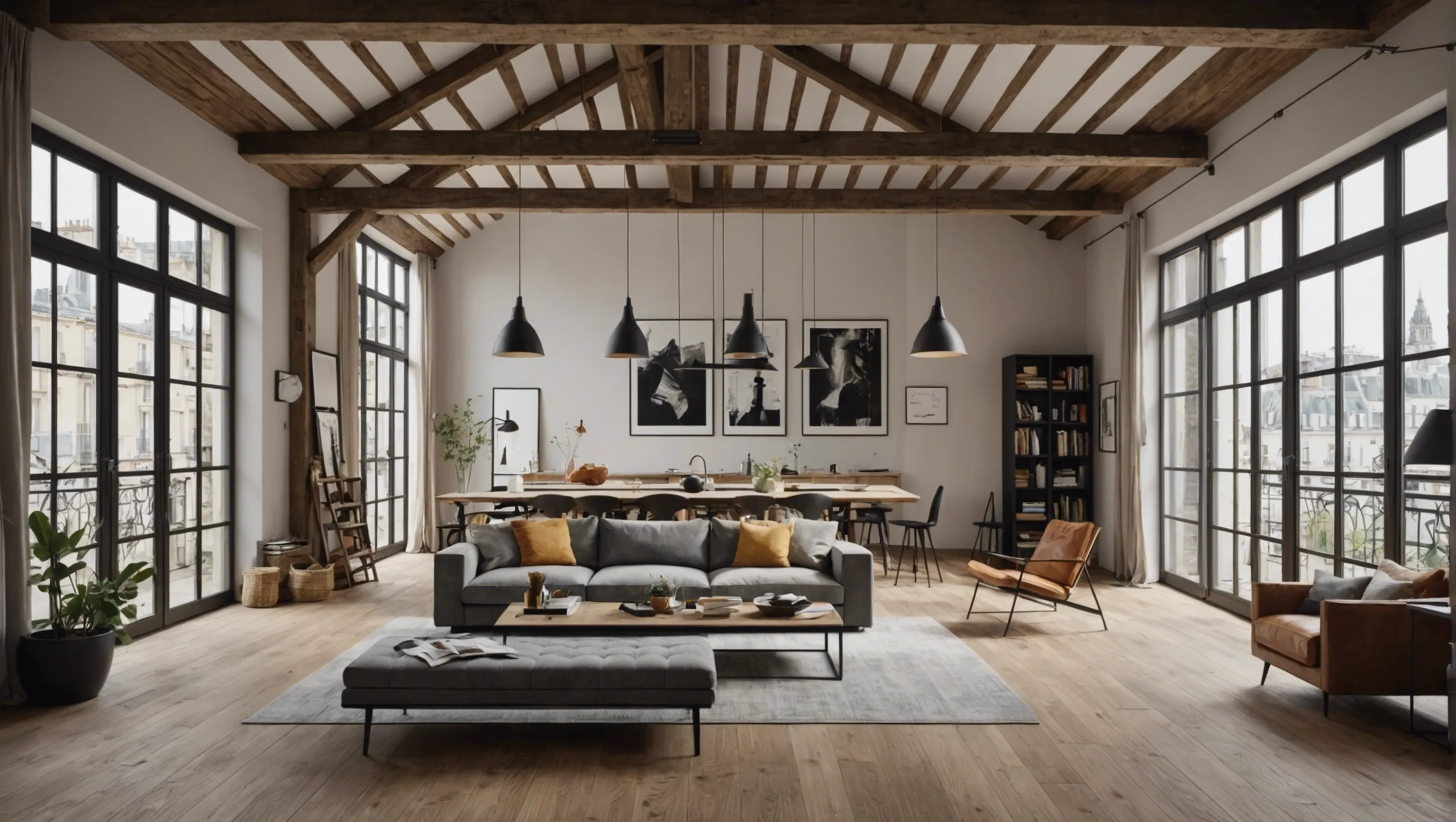 Loft avec style loft florentin à Paris