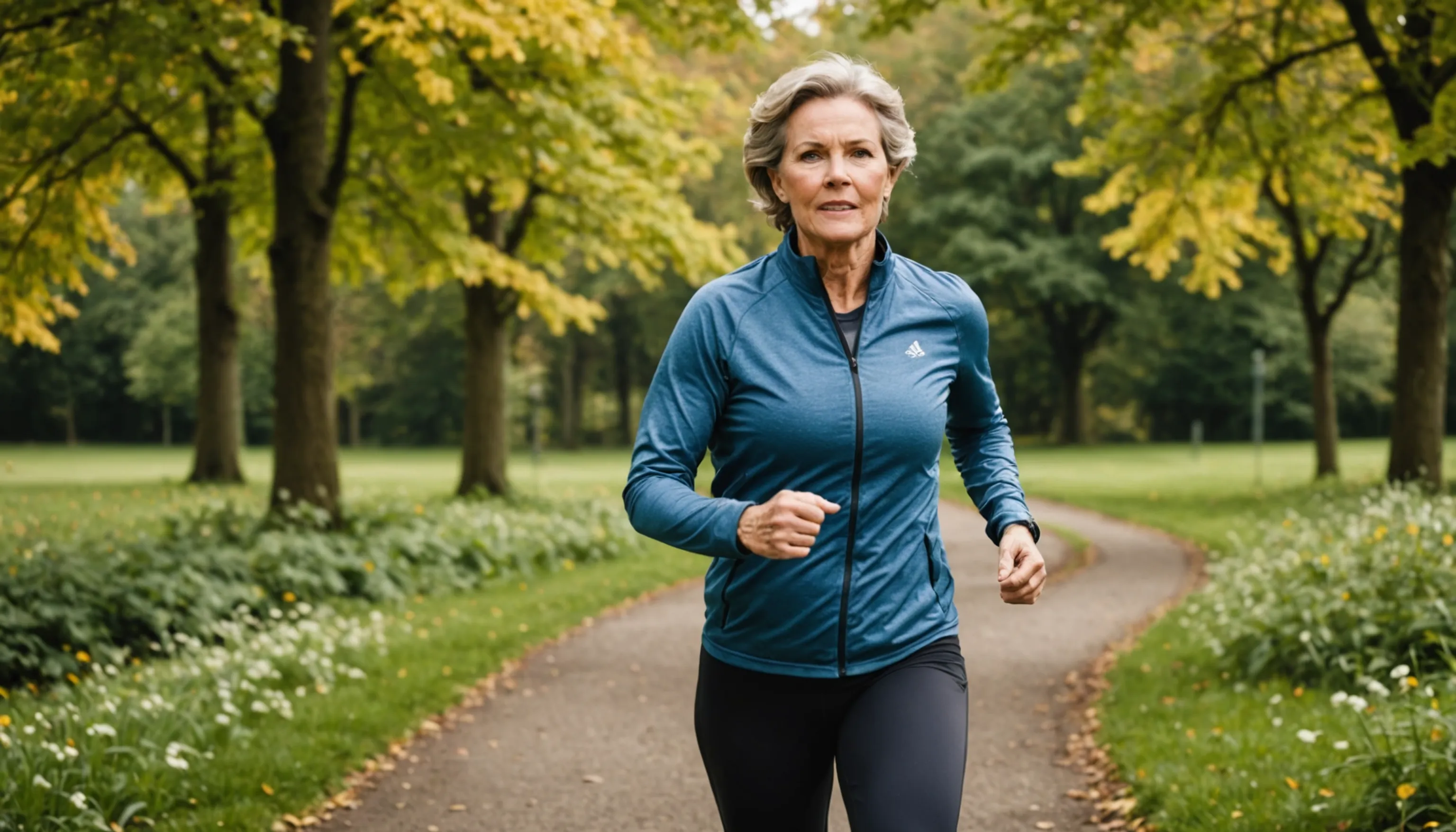 Middle-aged person engaging in physical activity for better brain health