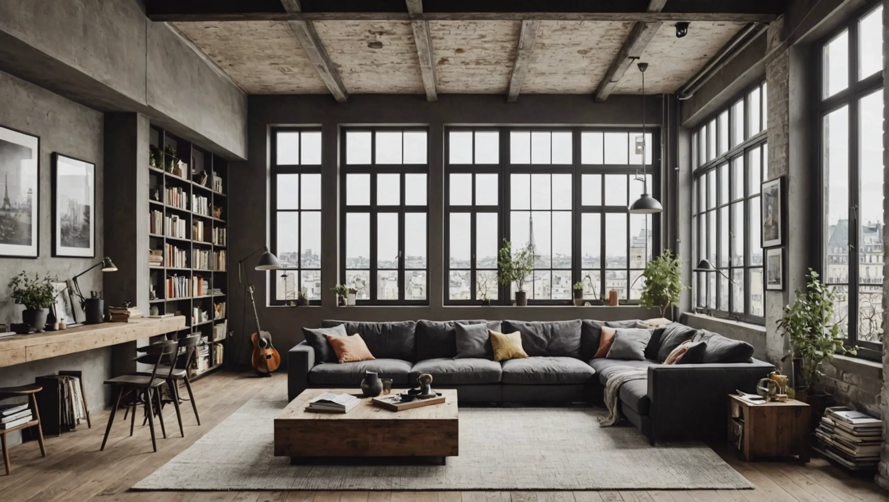 Un loft avec style loft hambourgeois à Paris